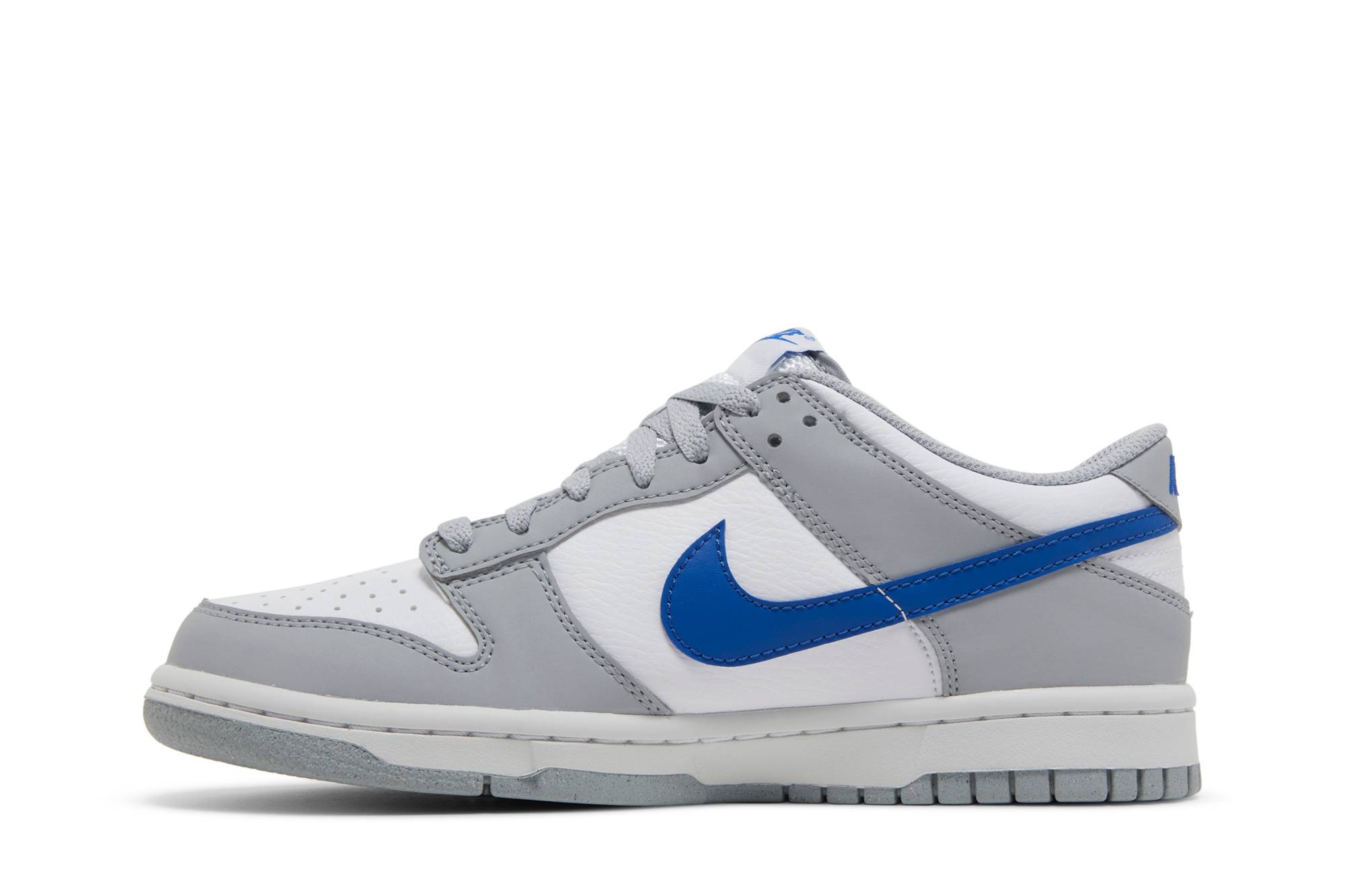 (Grade School) Nike Dunk Low Wolf Grey Royal FN3878-001 Nicesnk