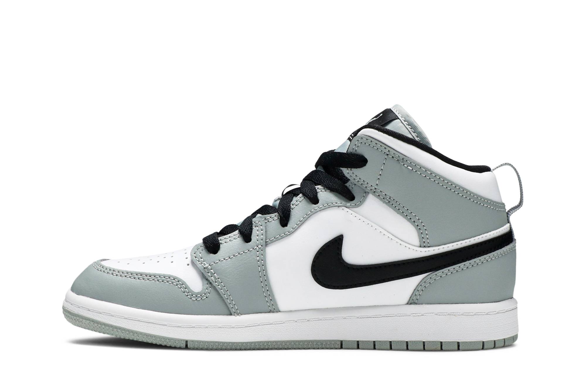 (Preschool) Air Jordan 1 Mid Light Smoke Grey 640734-092 Nicesnk