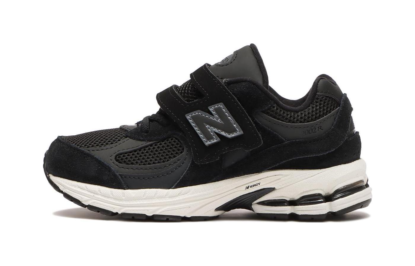 (Preschool) New Balance 2002R Hook & Loop Black White PV2002BK Nicesnk
