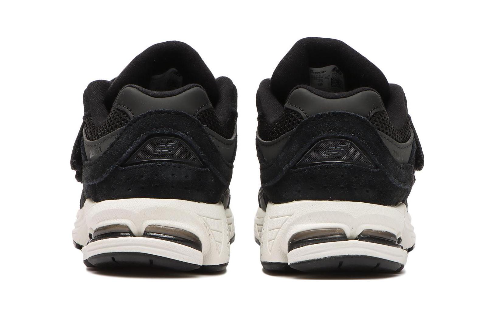 (Preschool) New Balance 2002R Hook & Loop Black White PV2002BK Nicesnk