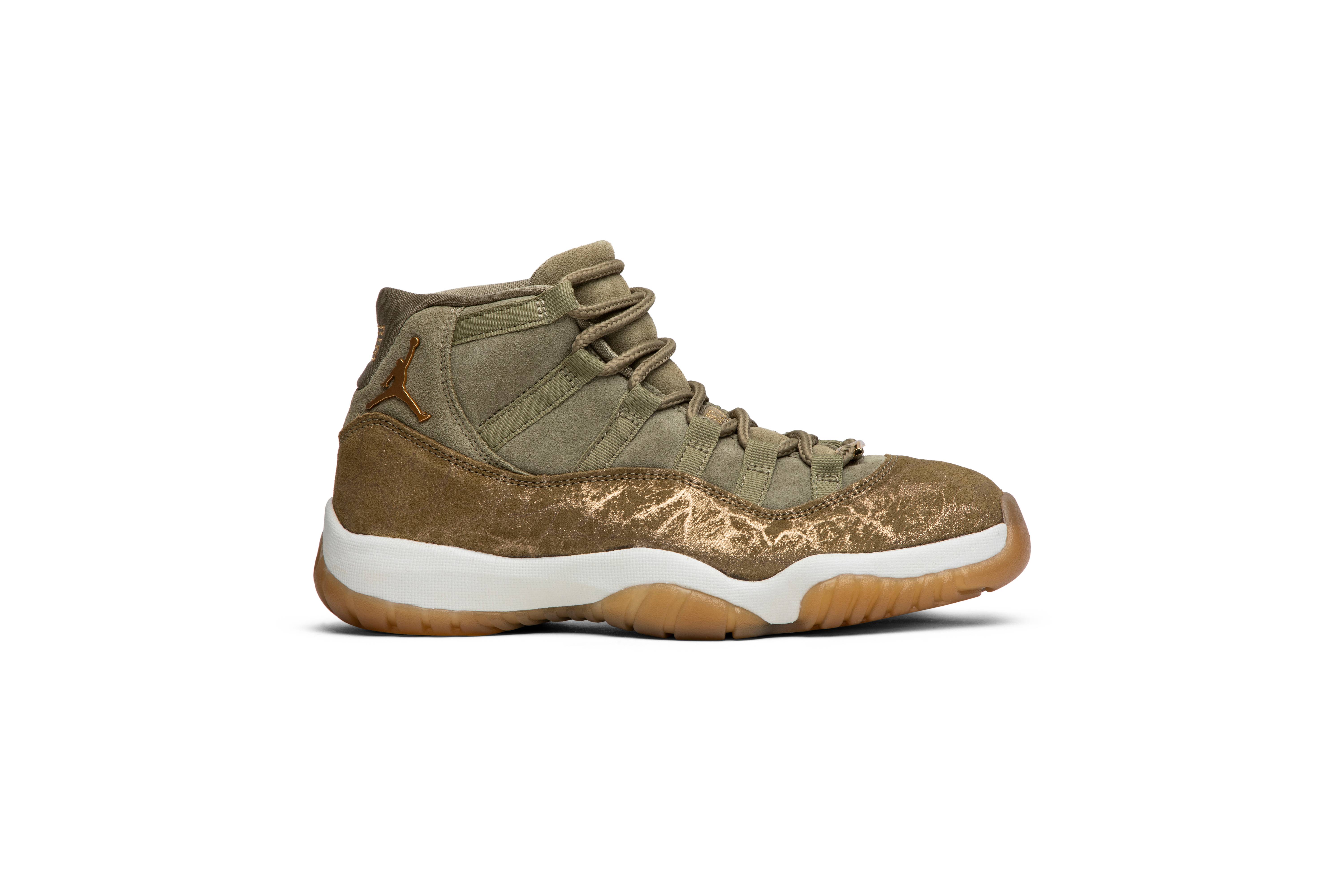 (Women) Air Jordan 11 Retro ‘Olive Lux’ AR0715-200