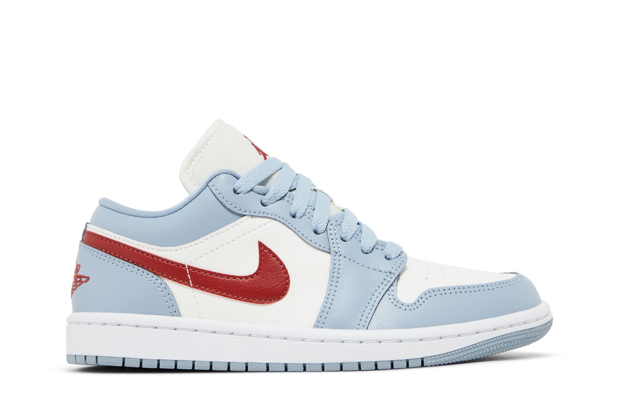 (Women) Air Jordan 1 Low Blue Whisper Dune Red DC0774-164 Nicesnk