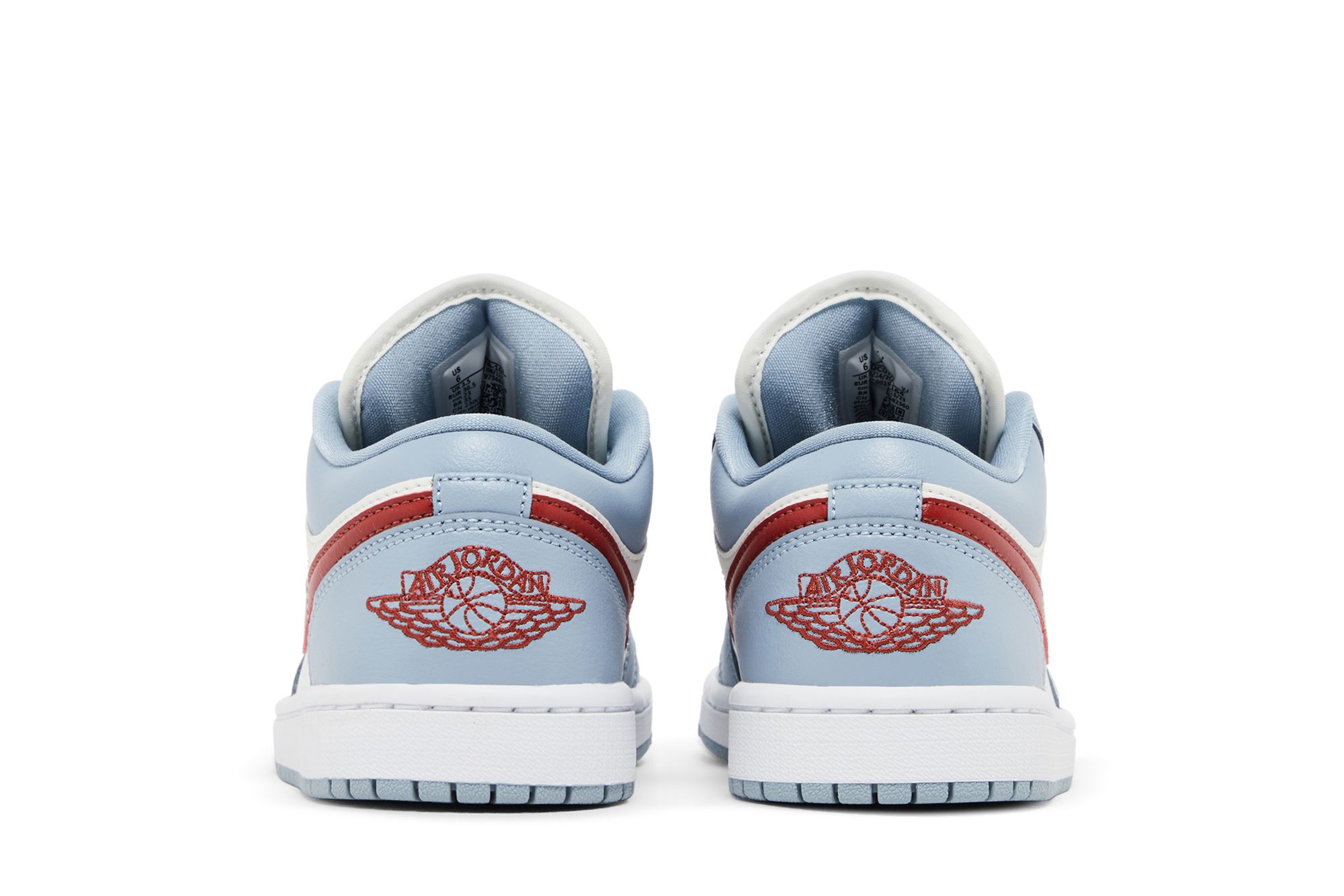 (Women) Air Jordan 1 Low Blue Whisper Dune Red DC0774-164 Nicesnk