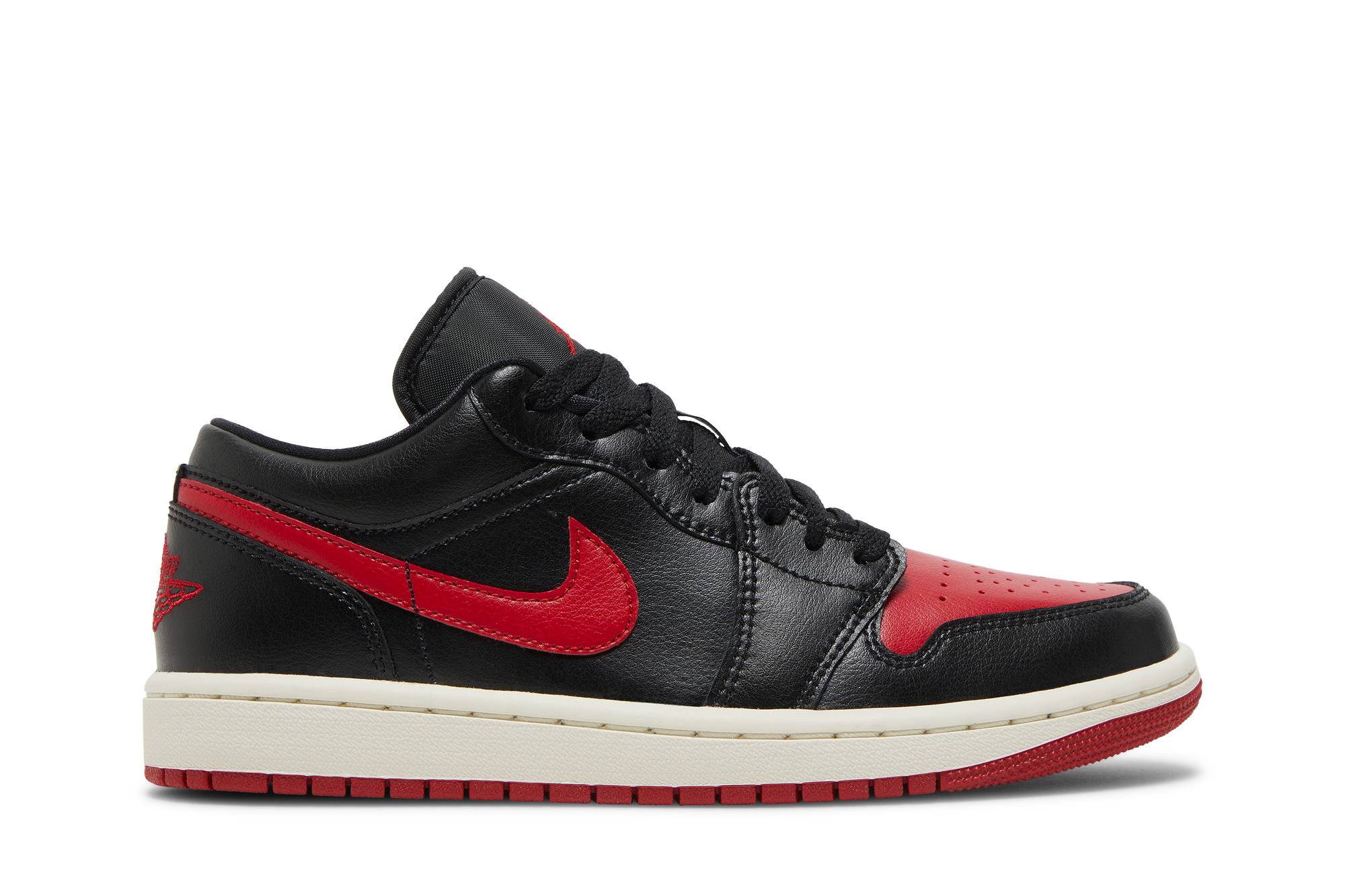(Women) Air Jordan 1 Low Bred Sail DC0774-061 Nicesnk