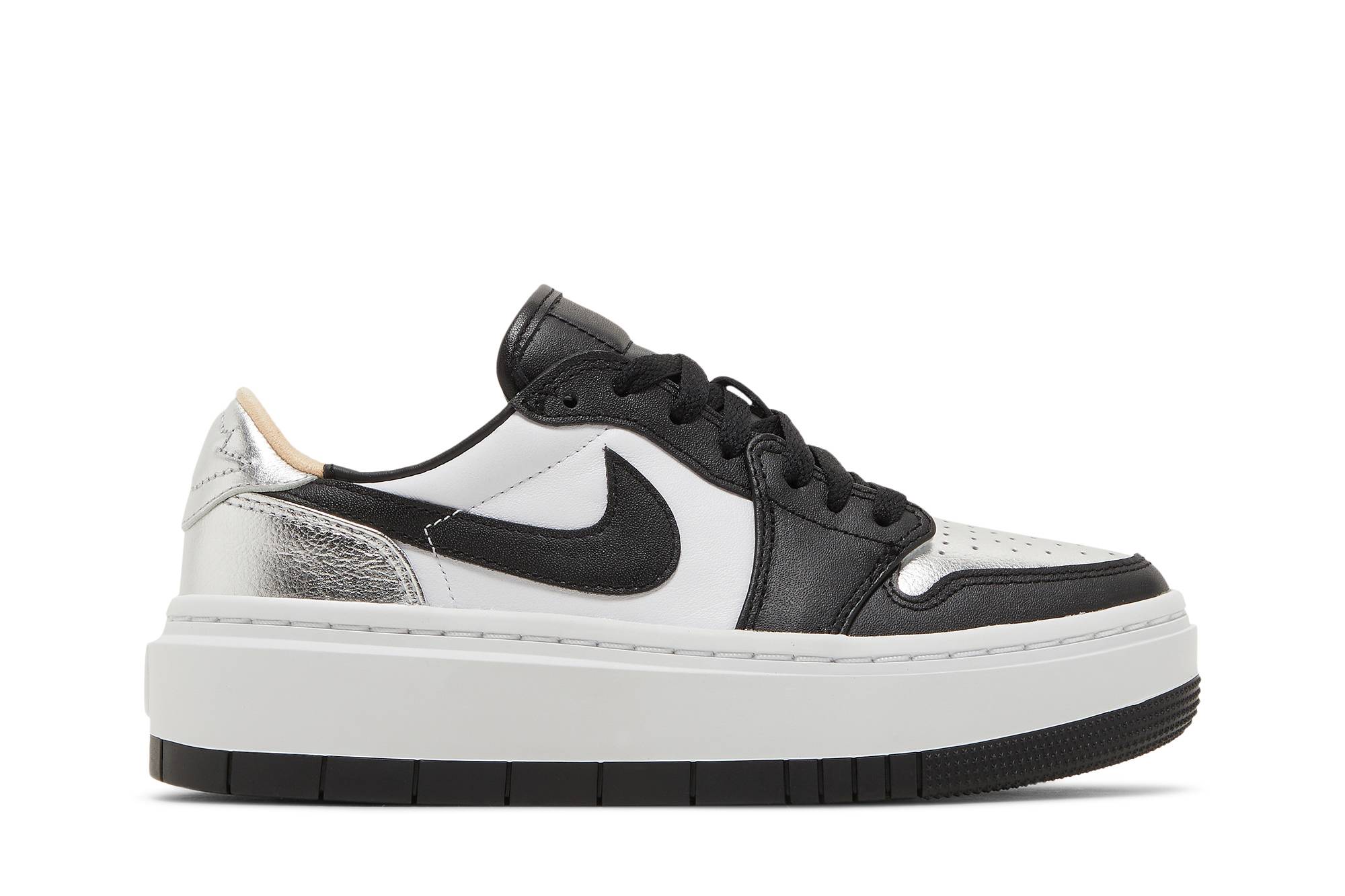(Women) Air Jordan 1 Low Elevate Silver Toe DQ8561-001 Nicesnk