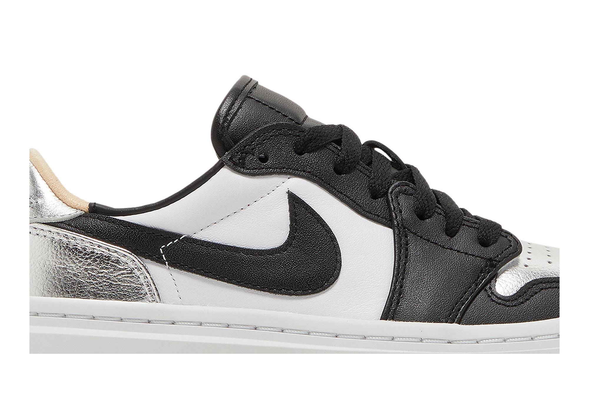 (Women) Air Jordan 1 Low Elevate Silver Toe DQ8561-001 Nicesnk