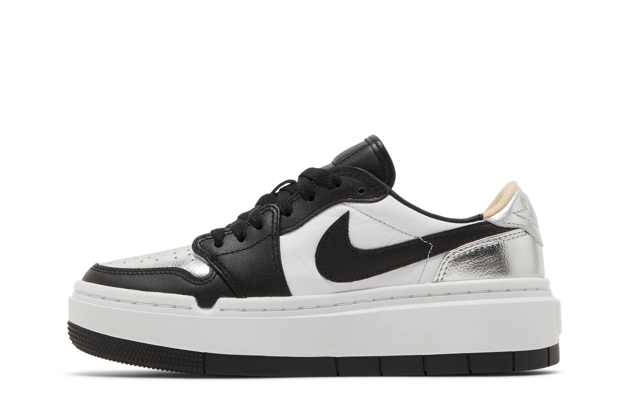 (Women) Air Jordan 1 Low Elevate Silver Toe DQ8561-001 Nicesnk