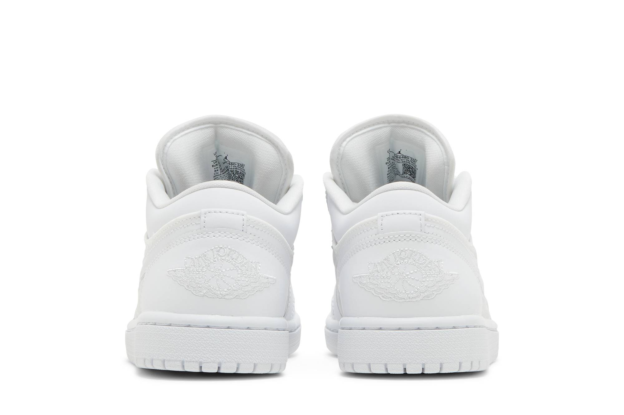 (Women) Air Jordan 1 Low Quilted ‘Triple White’ DB6480-100