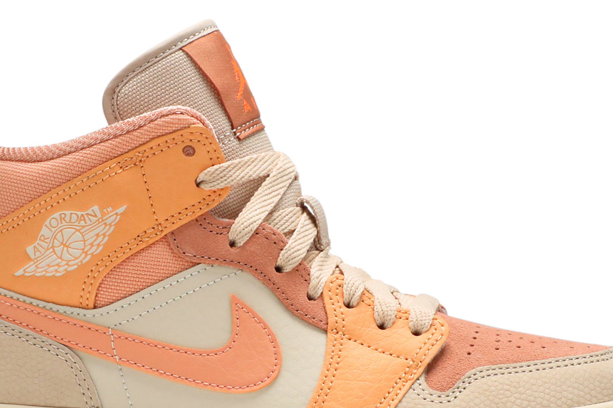 (Women) Air Jordan 1 Mid Apricot DH4270-800 Nicesnk
