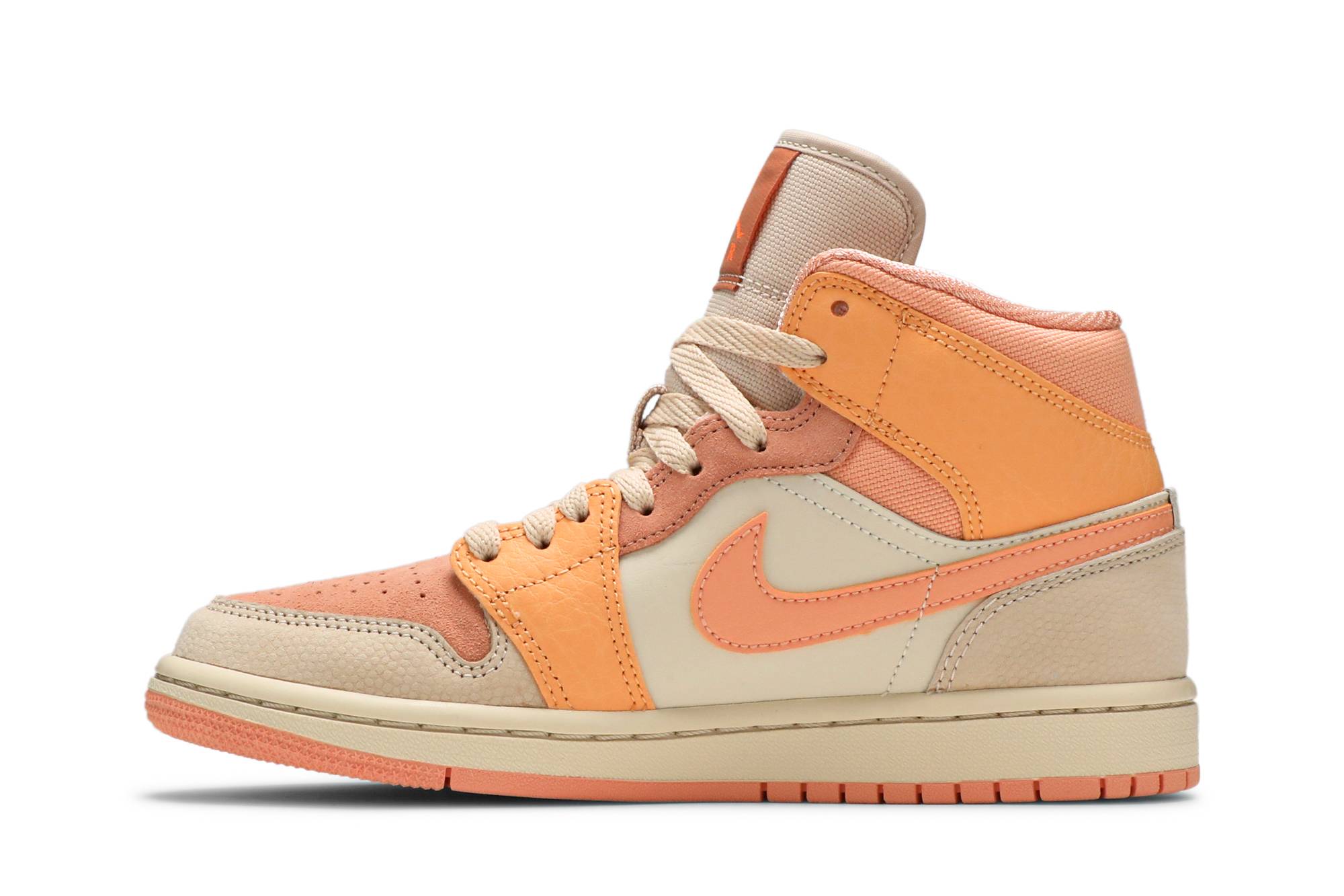 (Women) Air Jordan 1 Mid Apricot DH4270-800 Nicesnk