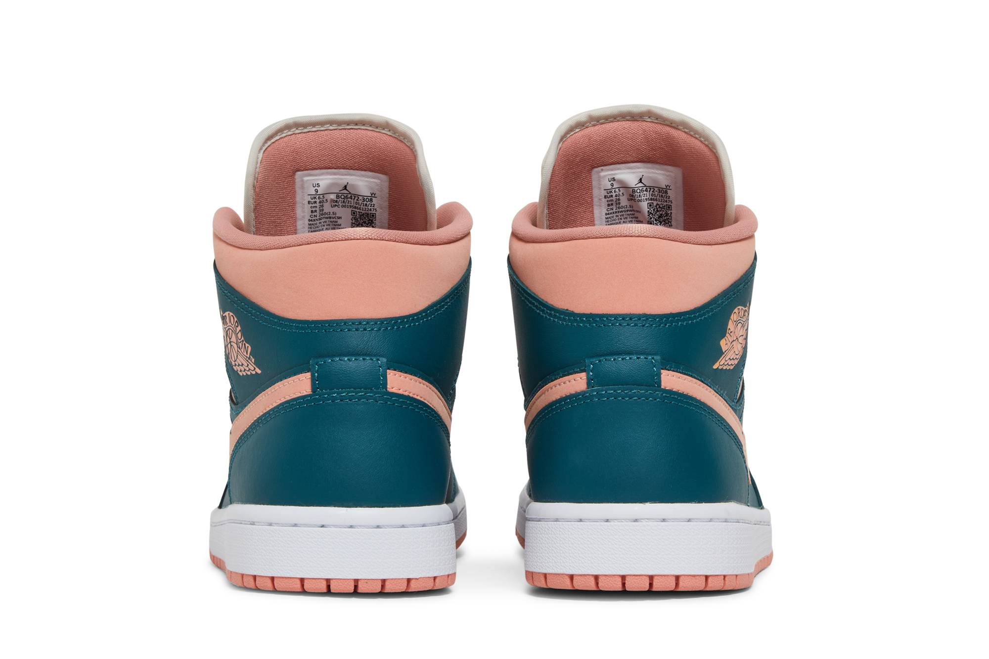 (Women) Air Jordan 1 Mid Dark Teal Green BQ6472-308 Nicesnk