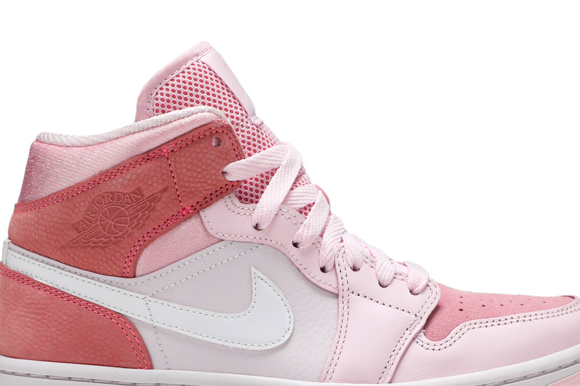 (Women) Air Jordan 1 Mid Digital Pink CW5379-600 Nicesnk