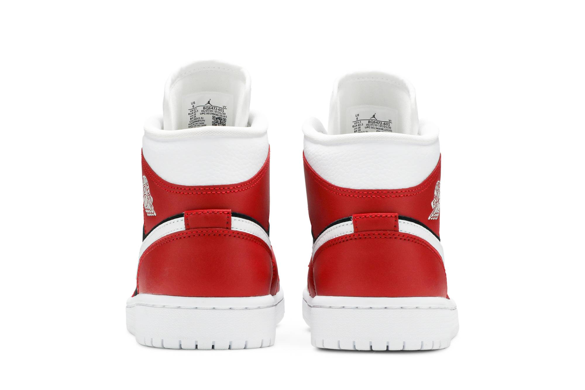 (Women) Air Jordan 1 Mid ‘Gym Red Black’ BQ6472-601