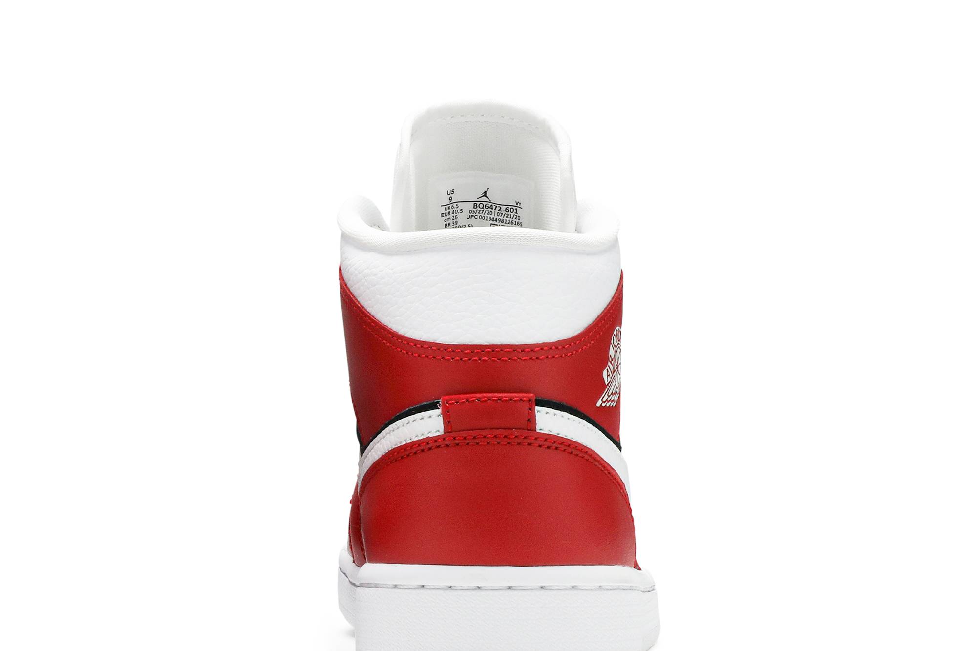 (Women) Air Jordan 1 Mid ‘Gym Red Black’ BQ6472-601