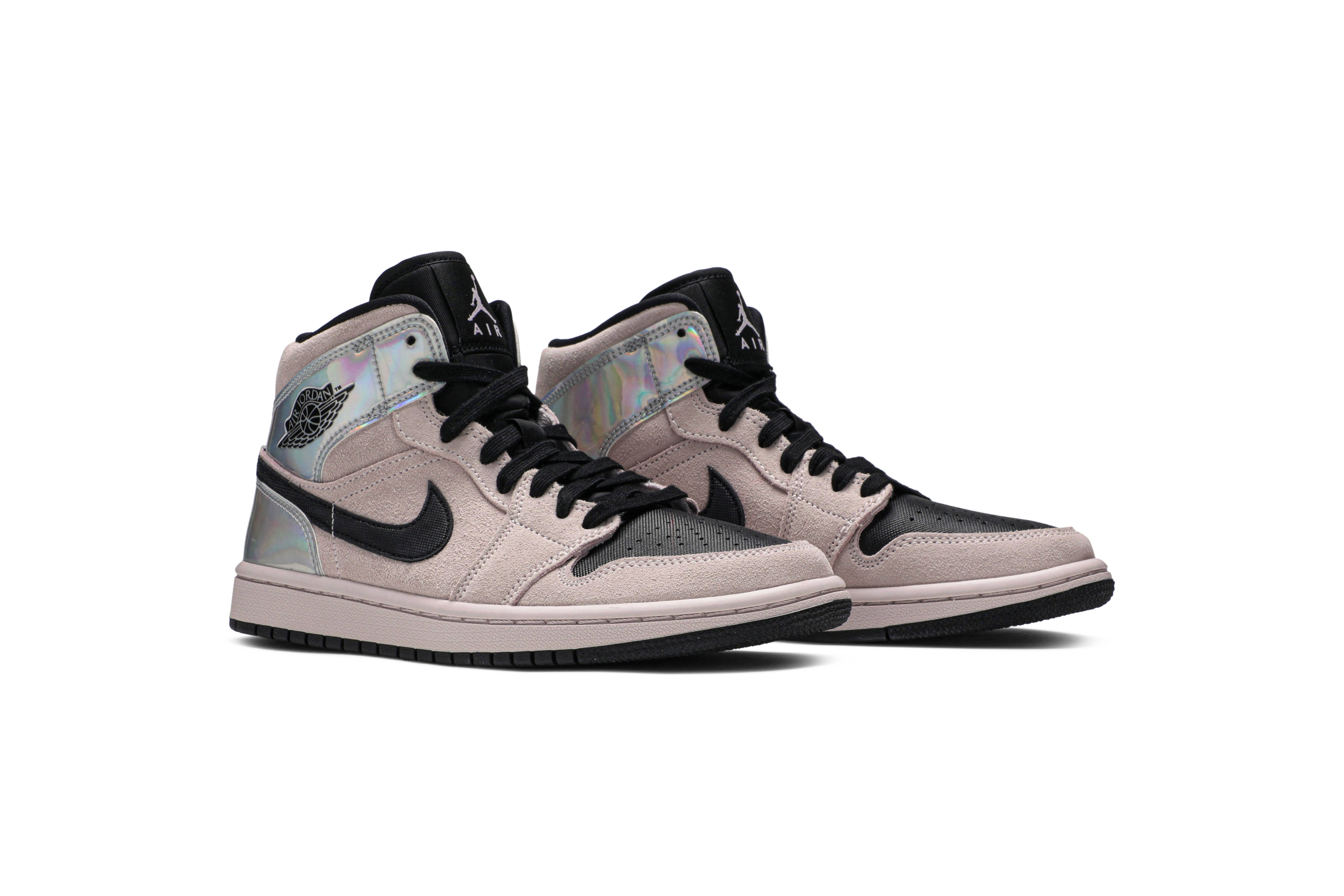 (Women) Air Jordan 1 Mid Iridescent BQ6472-602 Nicesnk