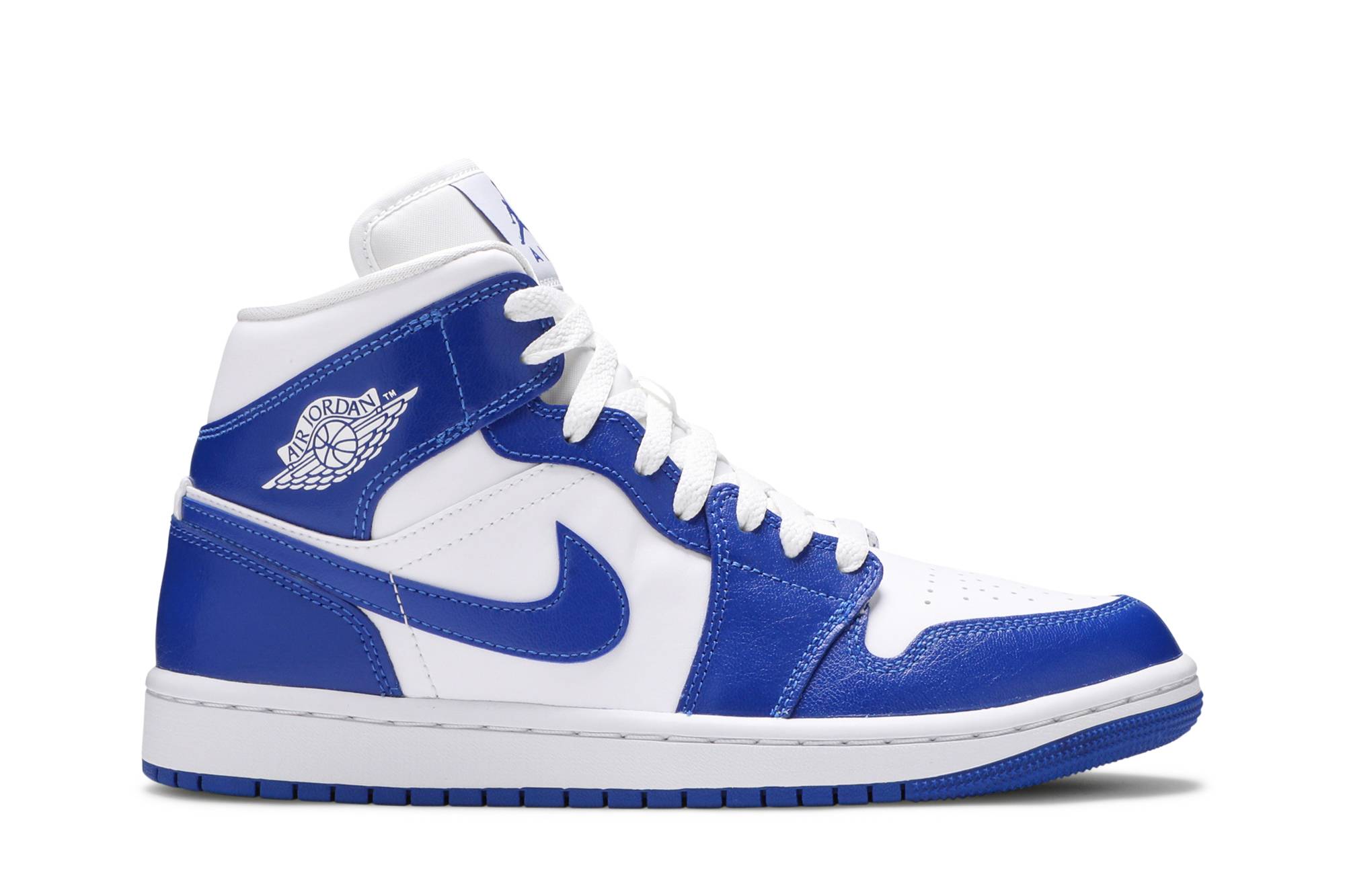 (Women) Air Jordan 1 Mid ‘Kentucky Blue’ BQ6472-104