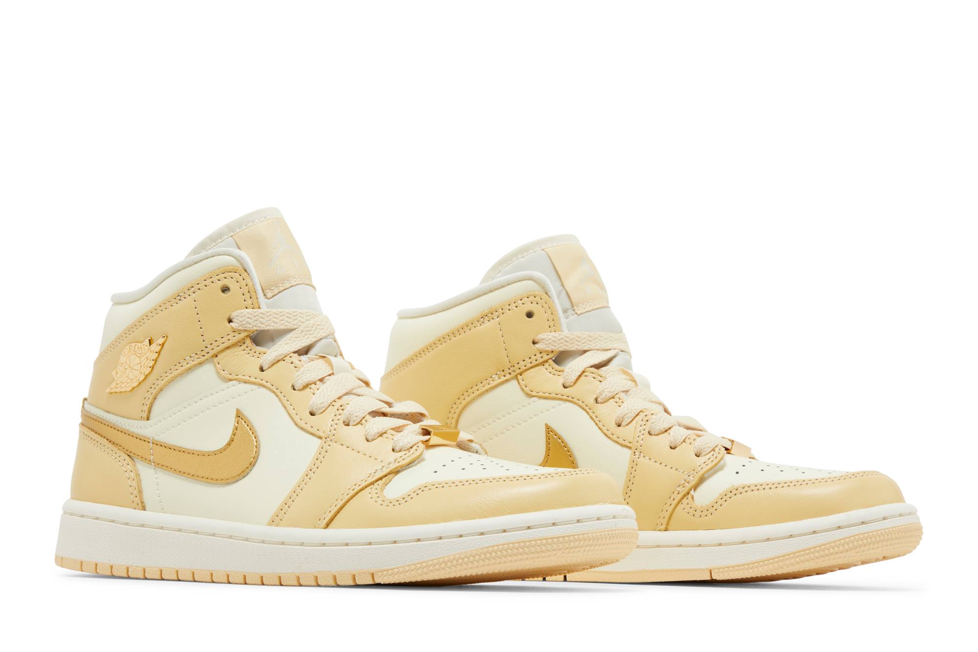 (Women) Air Jordan 1 Mid ‘Pale Vanilla Gold’ FB9892-200