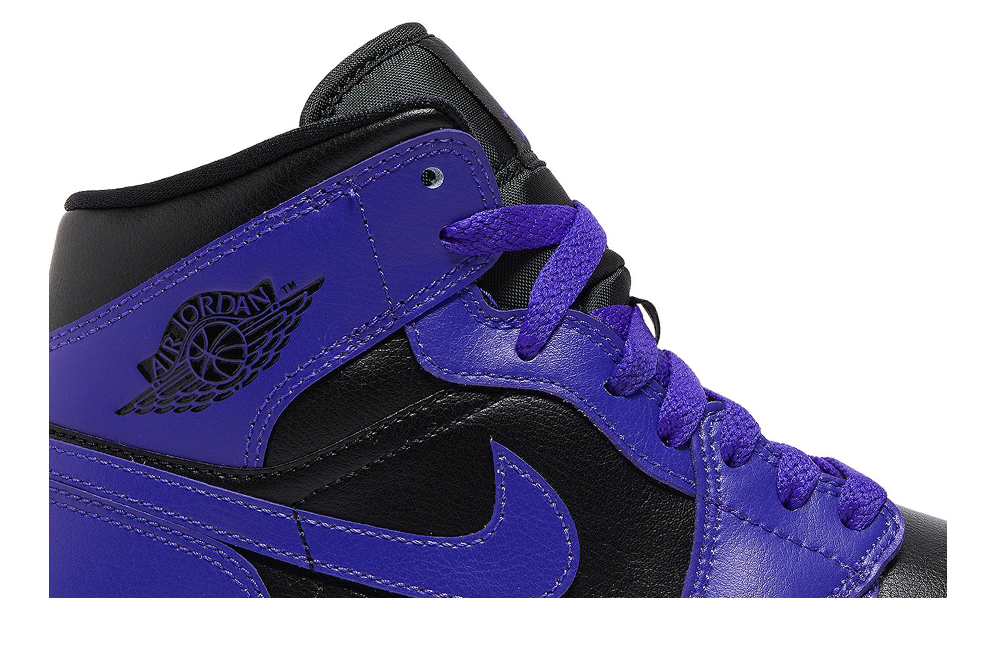 (Women) Air Jordan 1 Mid ‘Purple and Black’ BQ6472-051