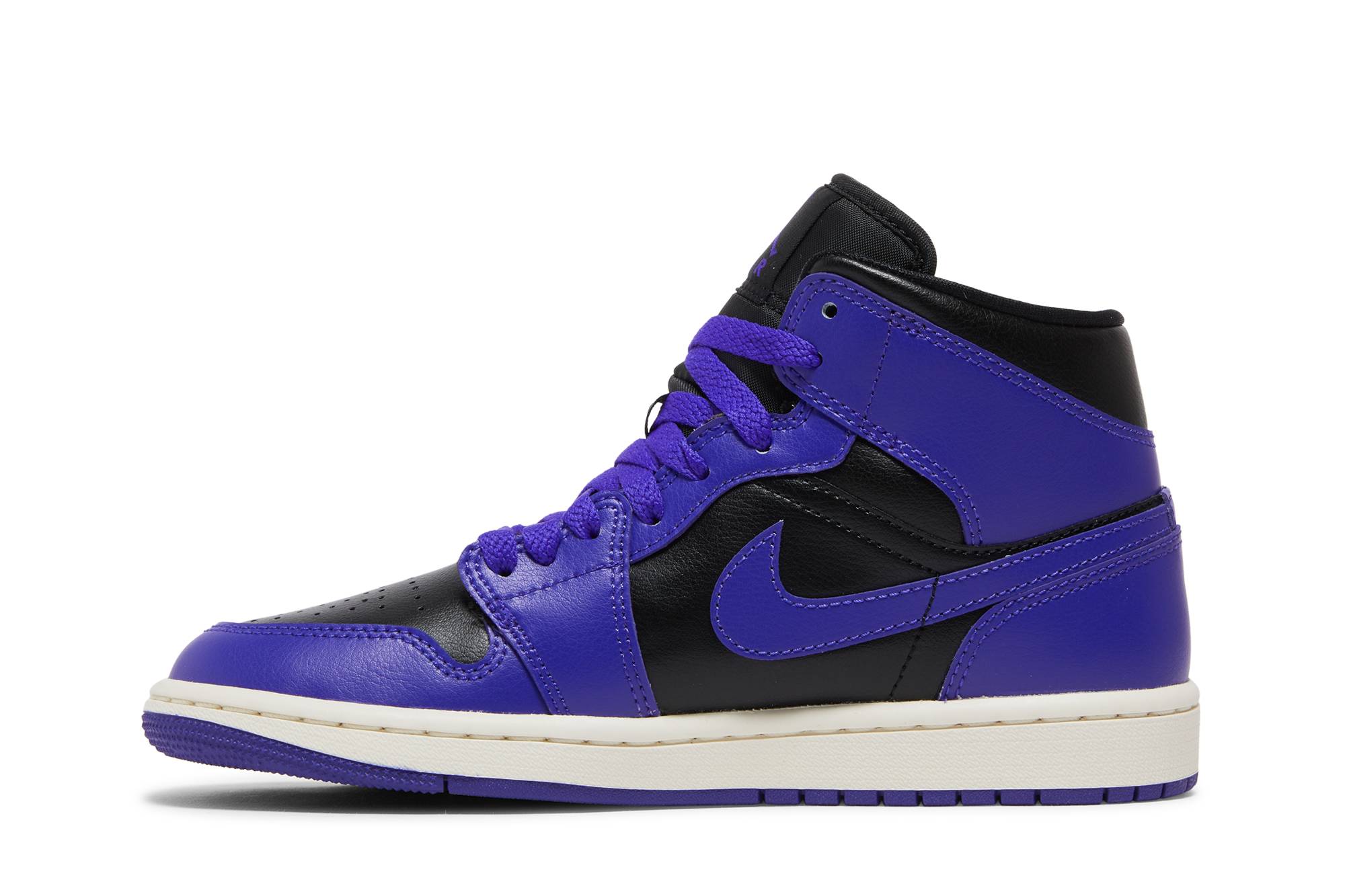 (Women) Air Jordan 1 Mid ‘Purple and Black’ BQ6472-051