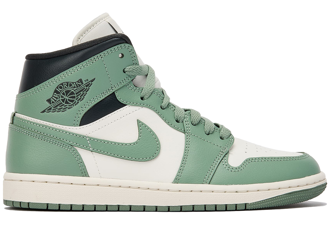 (Women) Air Jordan 1 Mid ‘Jade Smoke’ BQ6472-130