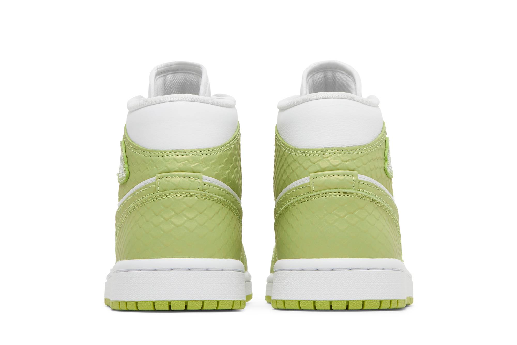 (Women) Air Jordan 1 Mid SE Green Python DV2959-113 Nicesnk