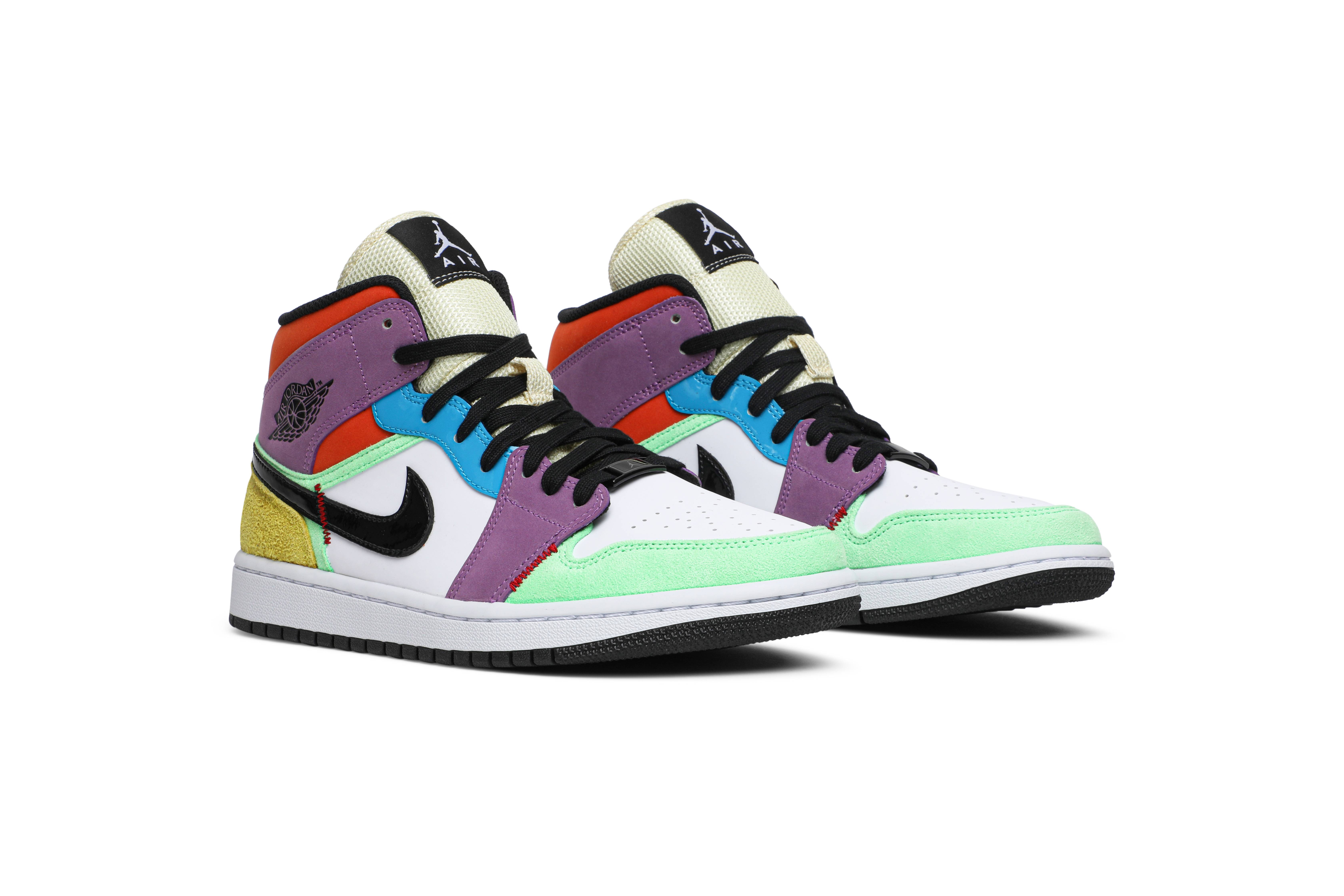 (Women) Air Jordan 1 Mid SE Lightbulb CW1140-100 Nicesnk