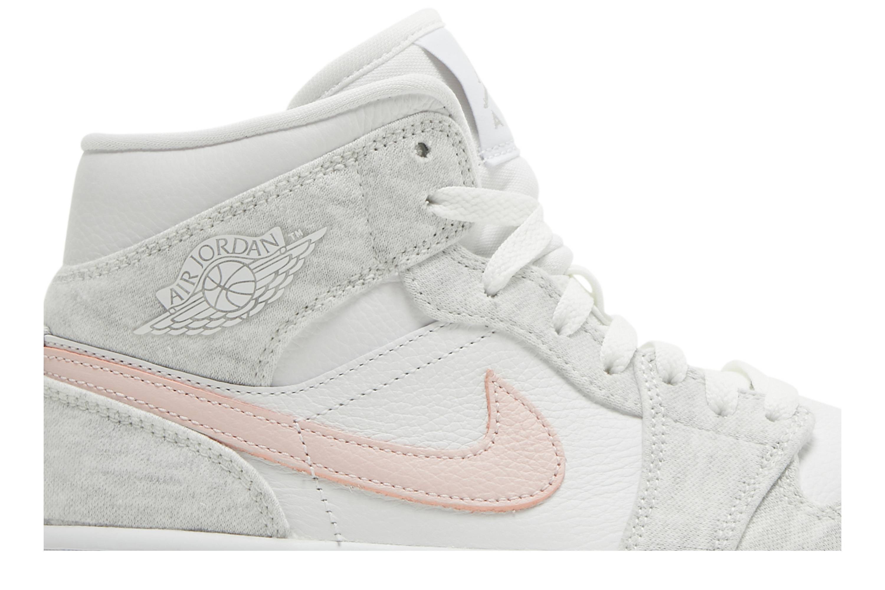 (Women) Air Jordan 1 Mid SE White Light Iron Ore DN4045-001 Nicesnk