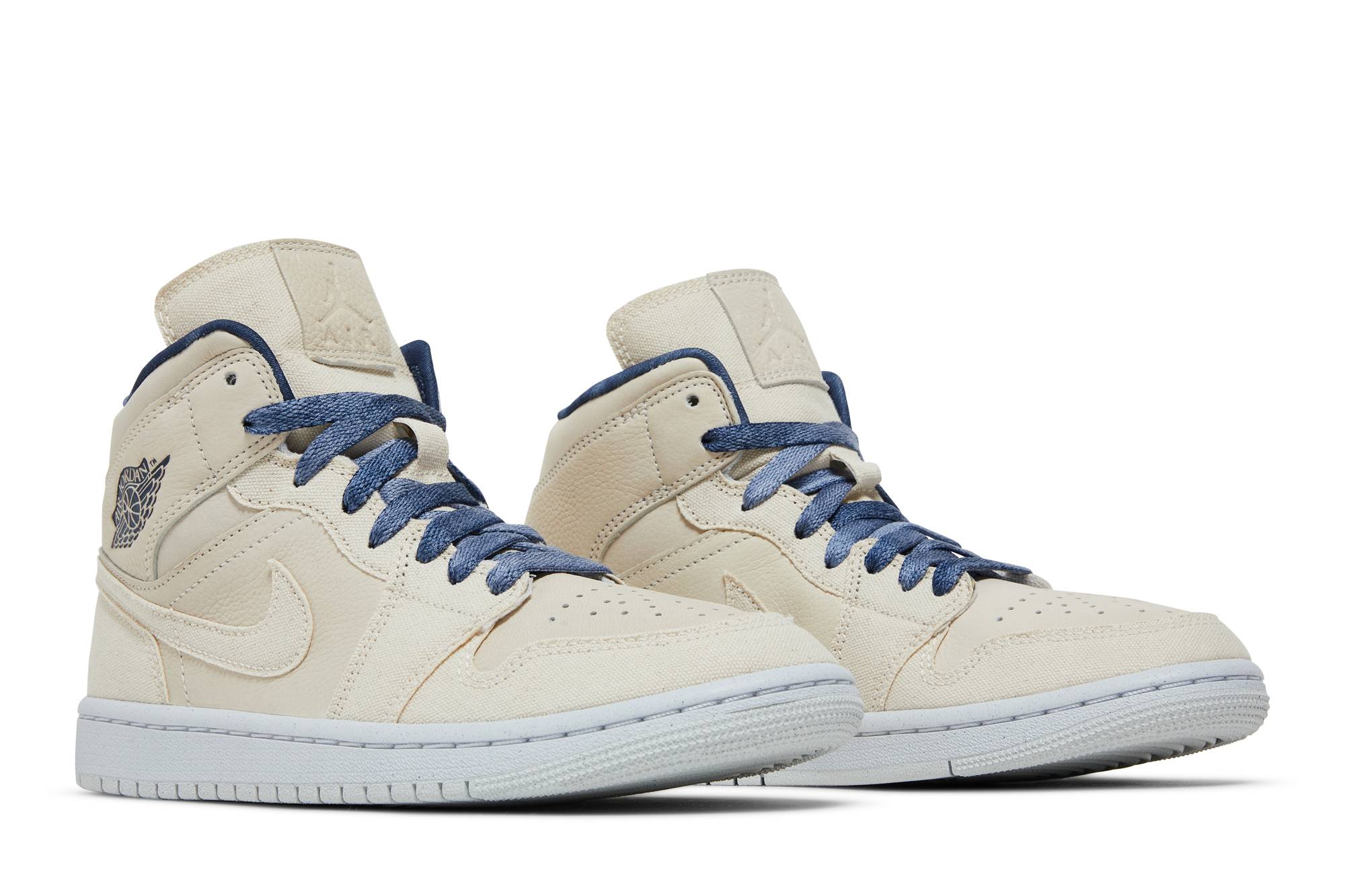 (Women) Air Jordan 1 Mid SE White Midnight Navy DM9126-104 Nicesnk