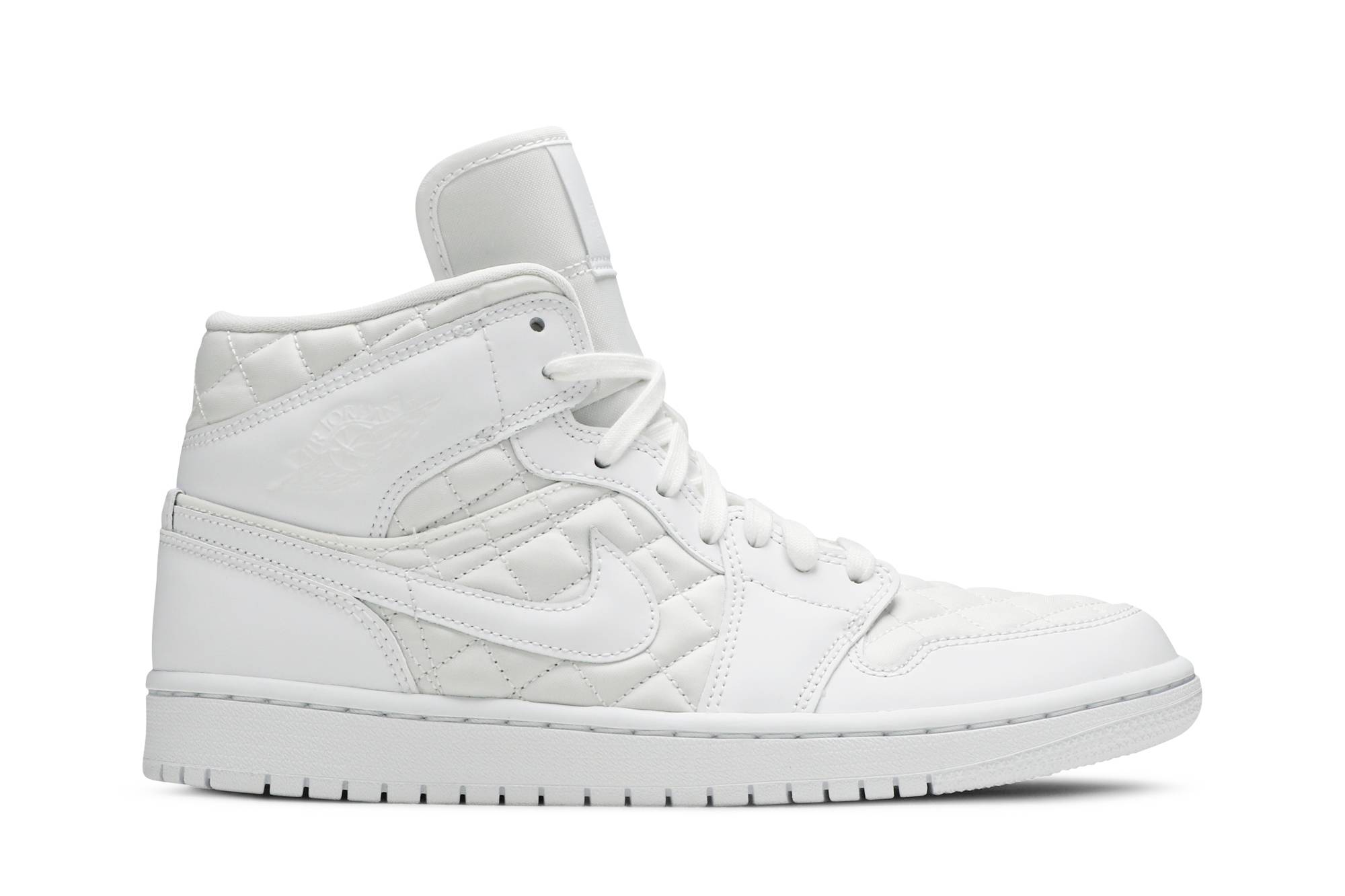 (Women) Air Jordan 1 Mid SE White Quilted DB6078-100 Nicesnk