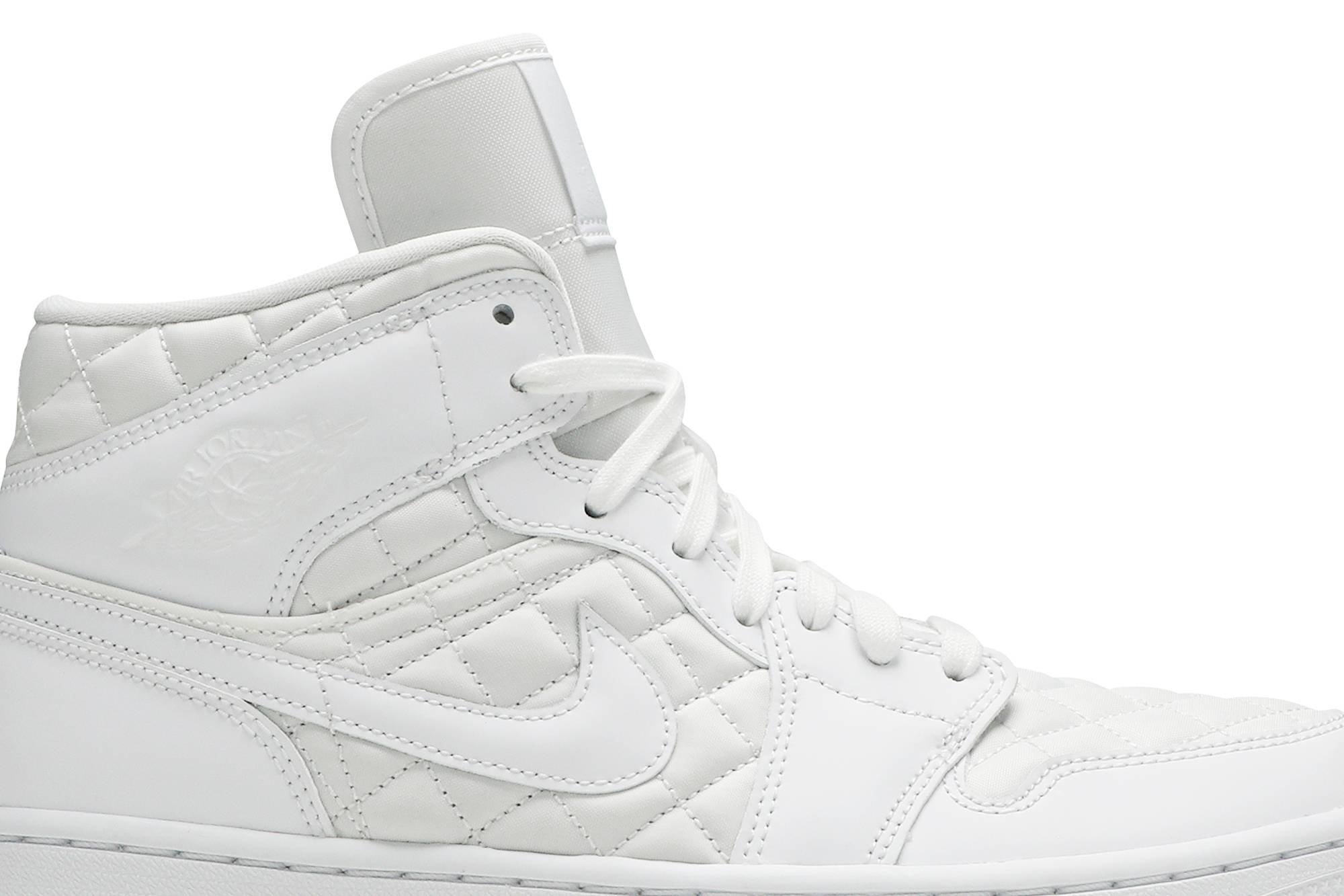(Women) Air Jordan 1 Mid SE White Quilted DB6078-100 Nicesnk