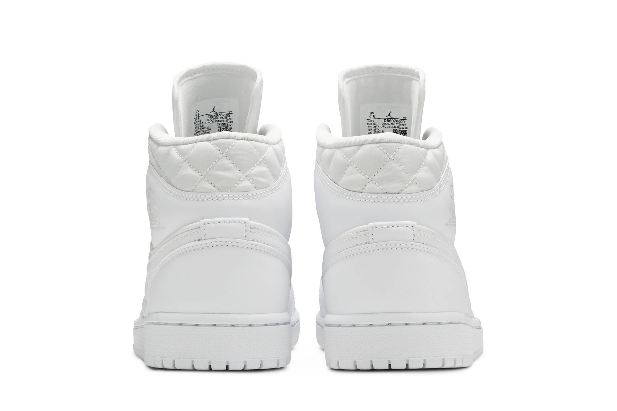 (Women) Air Jordan 1 Mid SE White Quilted DB6078-100 Nicesnk