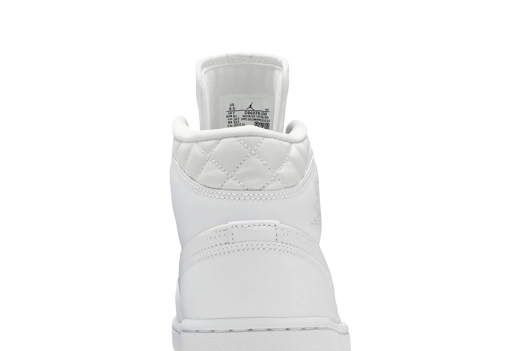 (Women) Air Jordan 1 Mid SE White Quilted DB6078-100 Nicesnk