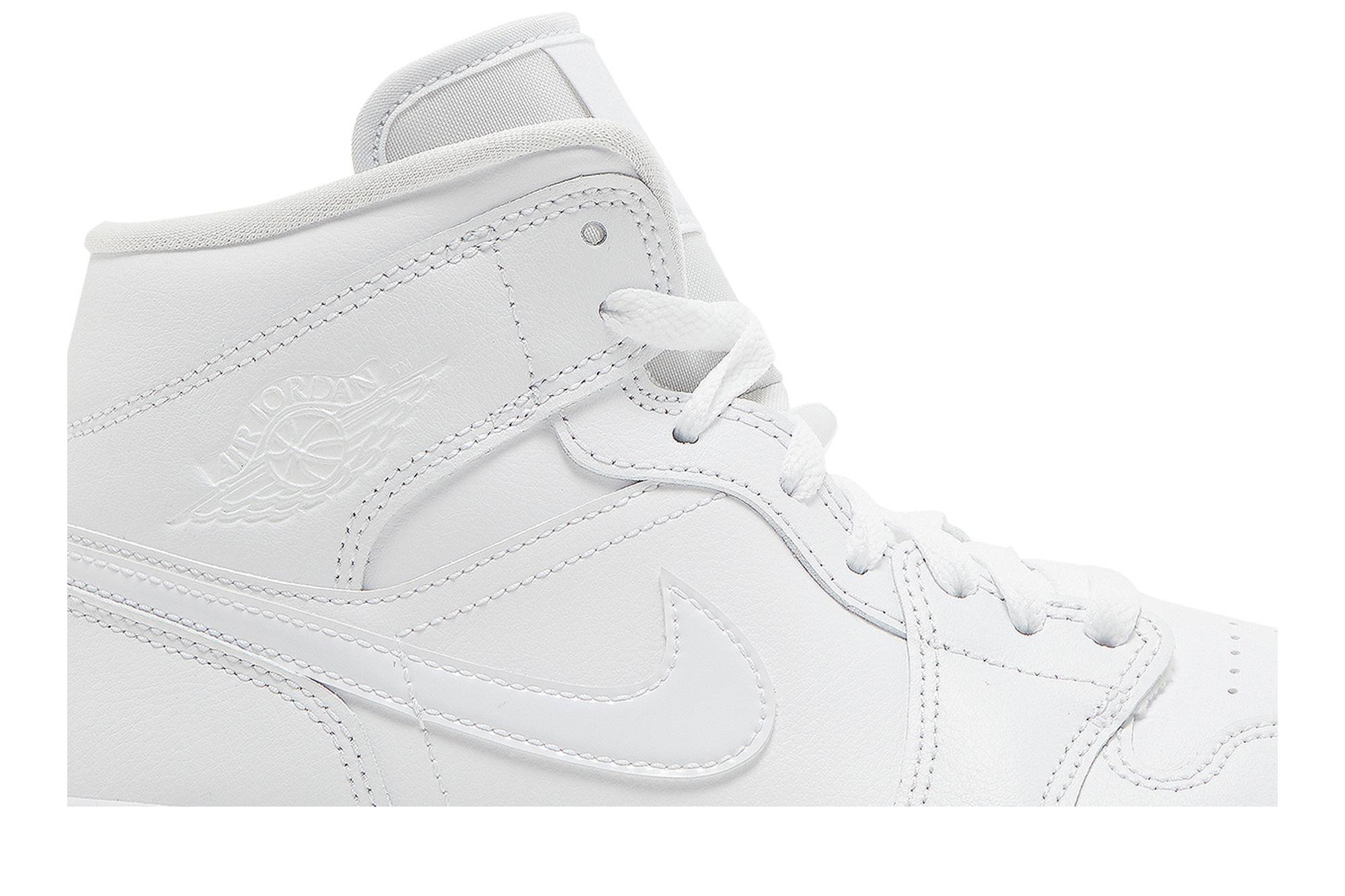 (Women) Air Jordan Mid Triple White 2022 DV0991-111 Nicesnk