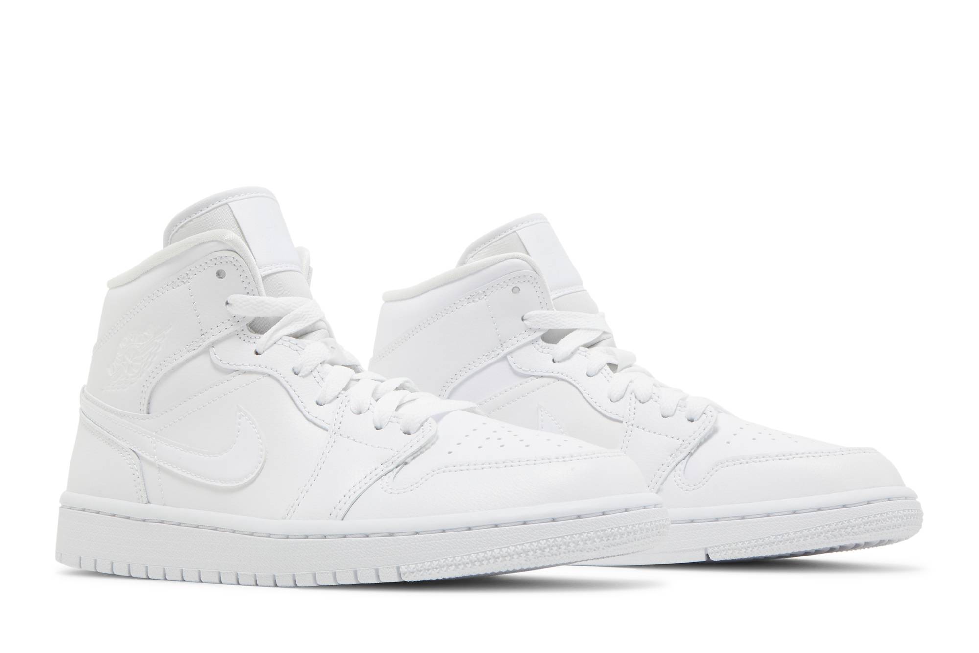 (Women) Air Jordan Mid Triple White 2022 DV0991-111 Nicesnk