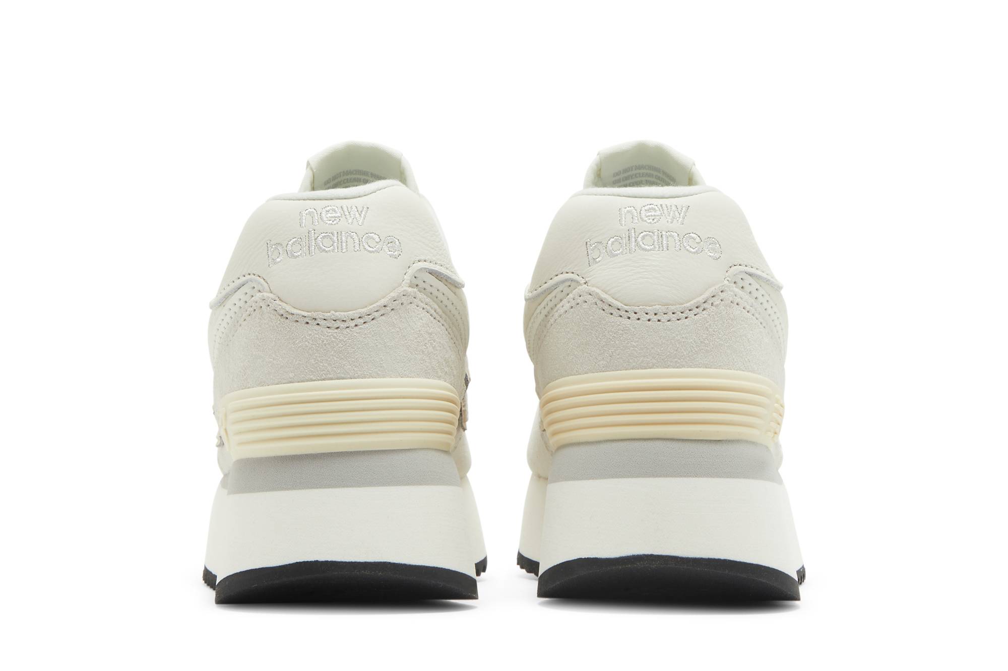 (Women) New Balance 574+ White Grey WL574ZAA Nicesnk