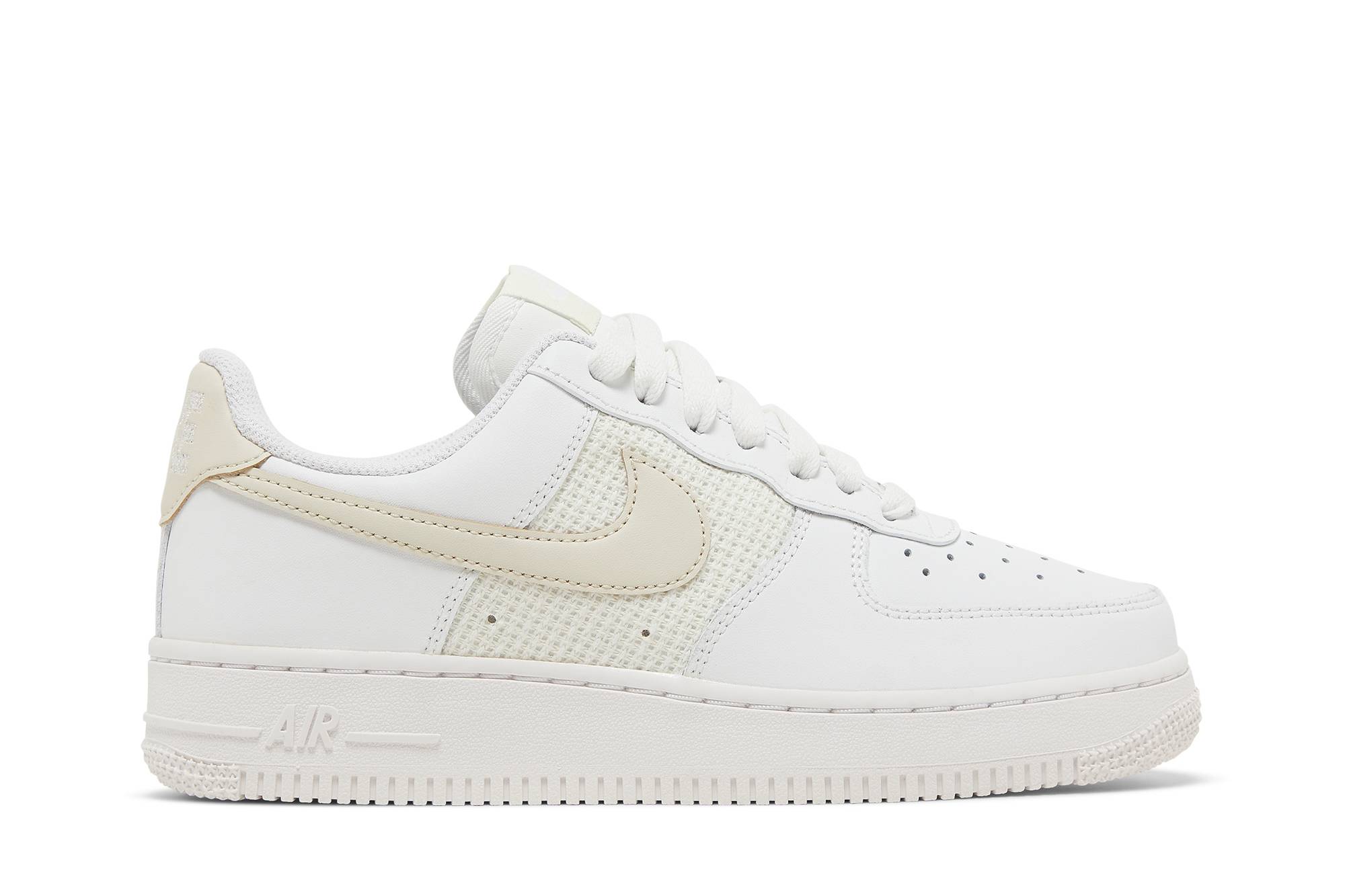 (Women) Nike Air Force 1 ’07 ESS ‘Cross Stitch – White Fossil’ DJ9945-100