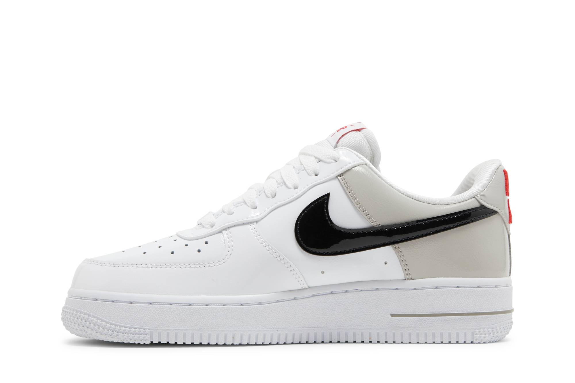 (Women) Nike Air Force 1 ’07 Essential ‘White Iron Ore Patent’ DQ7570-001