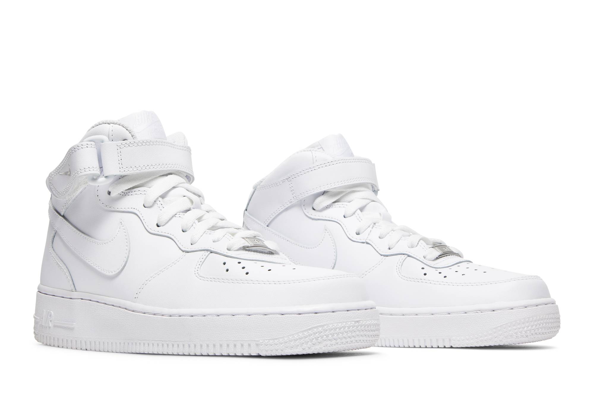 (Women) Nike Air Force 1 07 Mid Triple White DD9625-100 Nicesnk