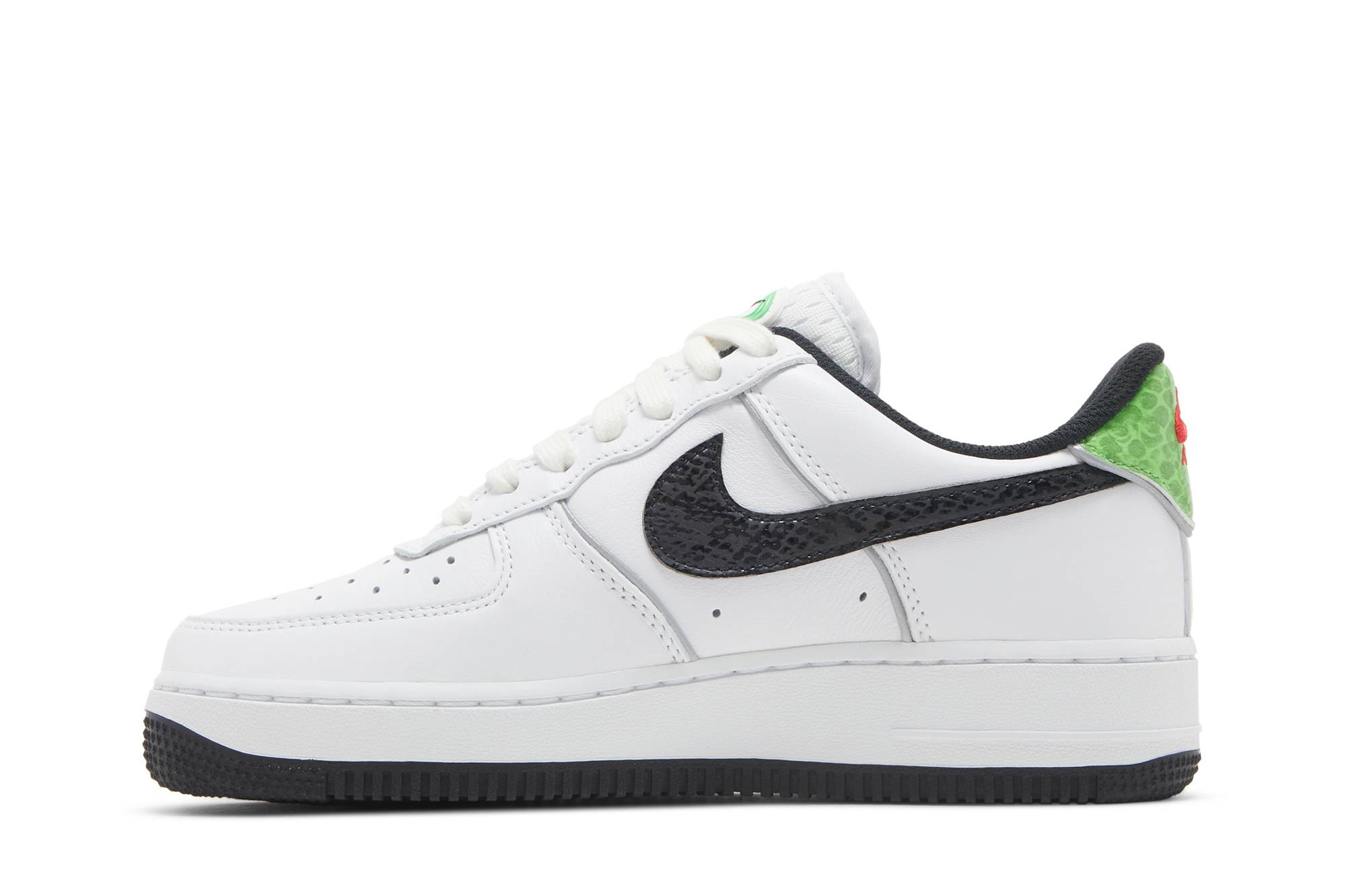 (Women) Nike Air Force 1 Low 07 Just Do ItSnakeskin White Black DV1492-101 Nicesnk