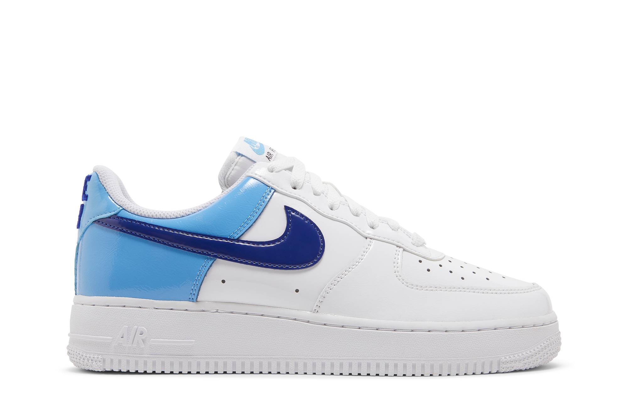 (Women) Nike Air Force 1 Low ‘Blue patent Swoosh’ DJ9942-400