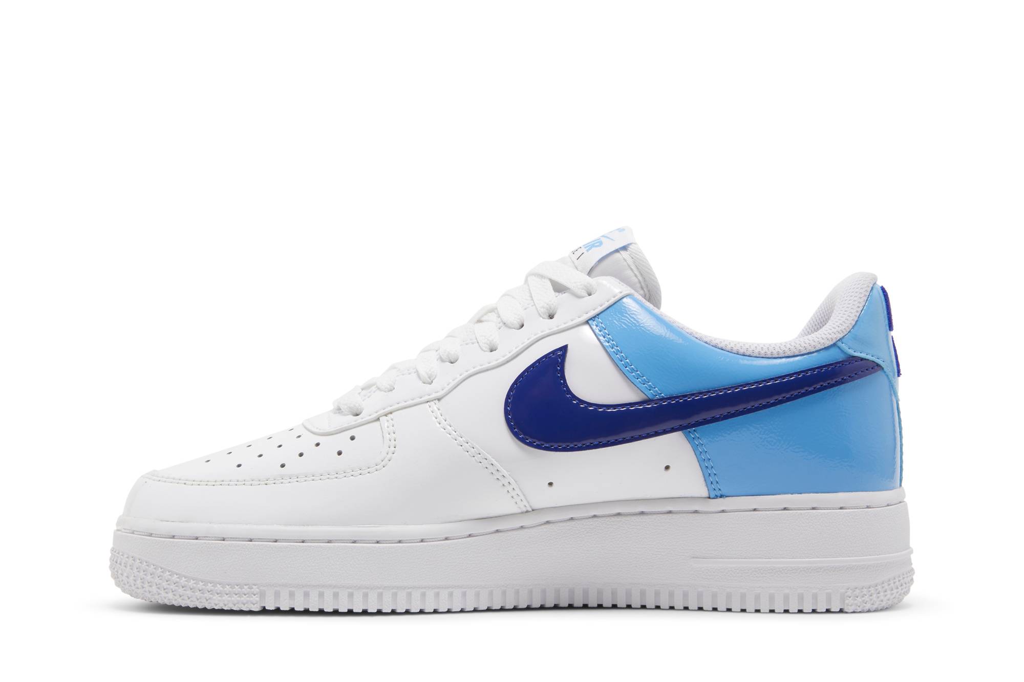 (Women) Nike Air Force 1 Low ‘Blue patent Swoosh’ DJ9942-400