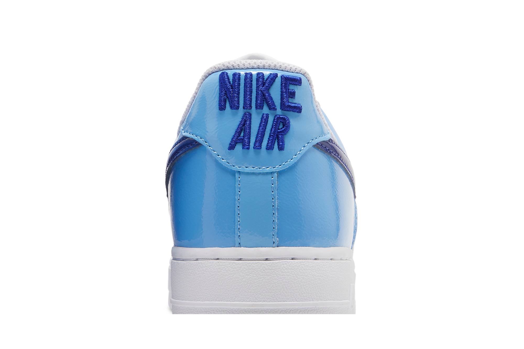(Women) Nike Air Force 1 Low ‘Blue patent Swoosh’ DJ9942-400