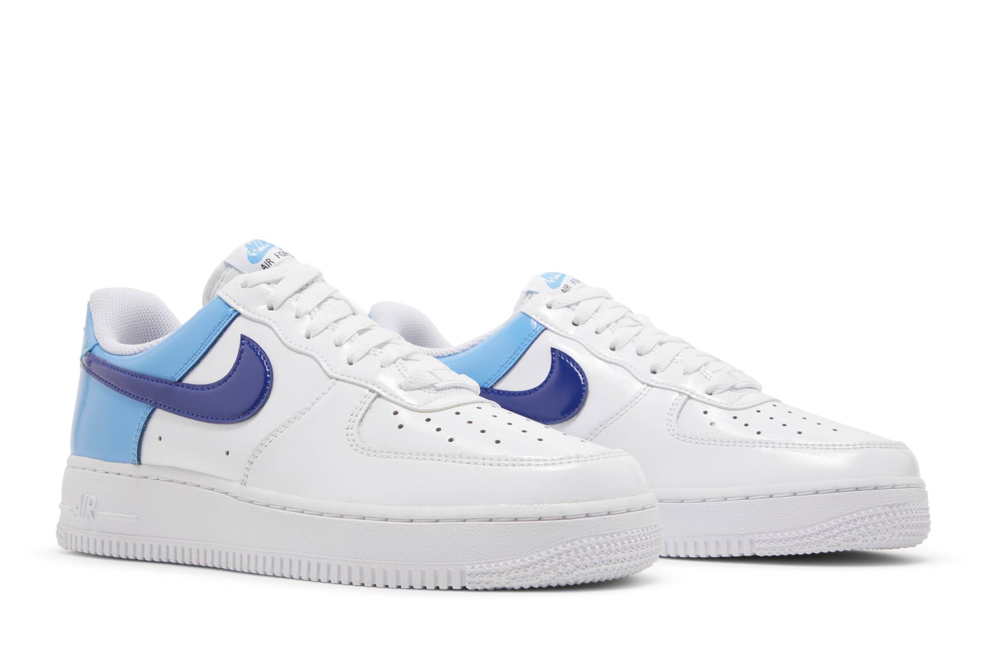 (Women) Nike Air Force 1 Low ‘Blue patent Swoosh’ DJ9942-400