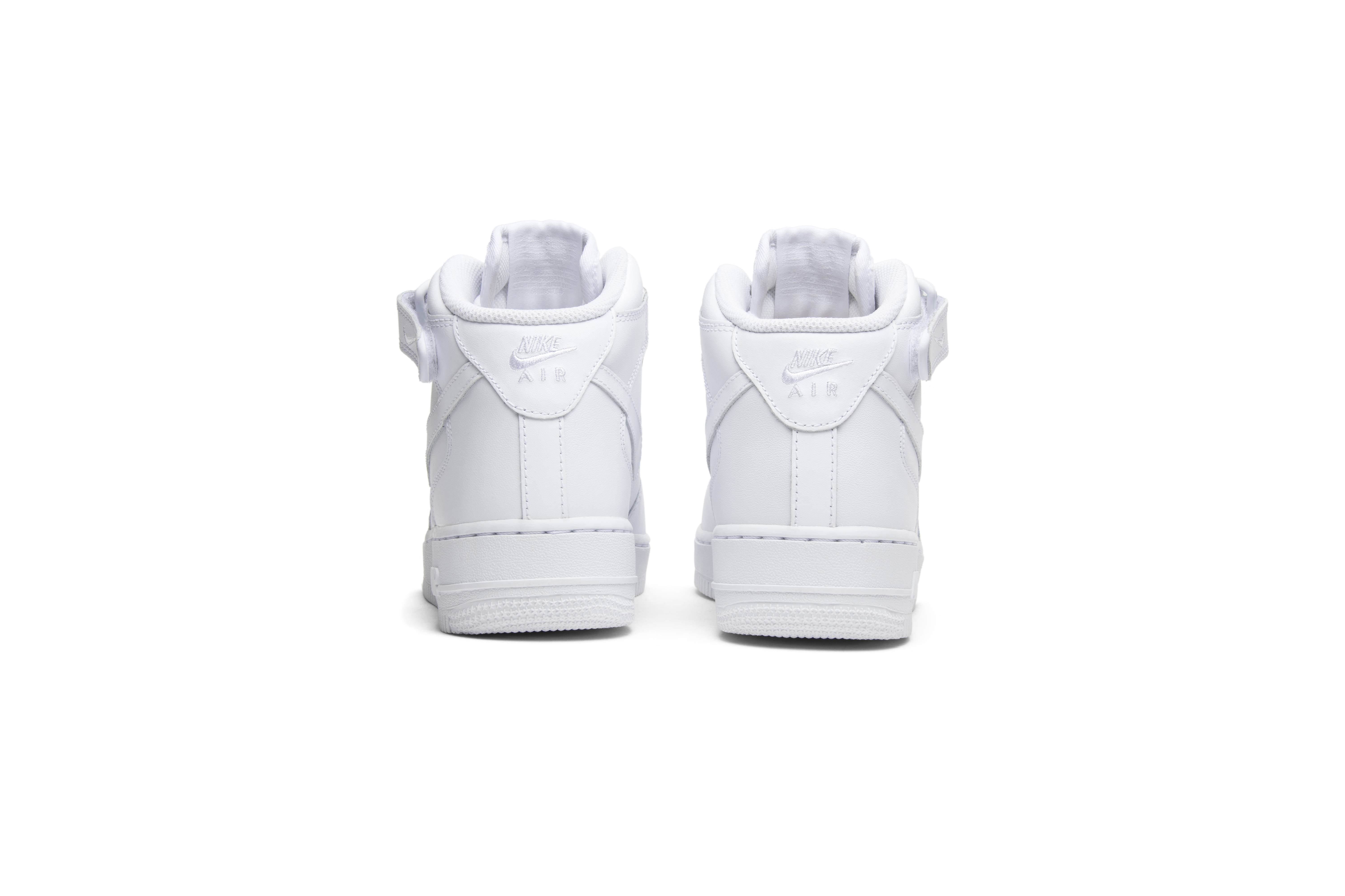 (Women) Nike Air Force 1 Mid 07 Leather ‘Triple White’ 366731-100