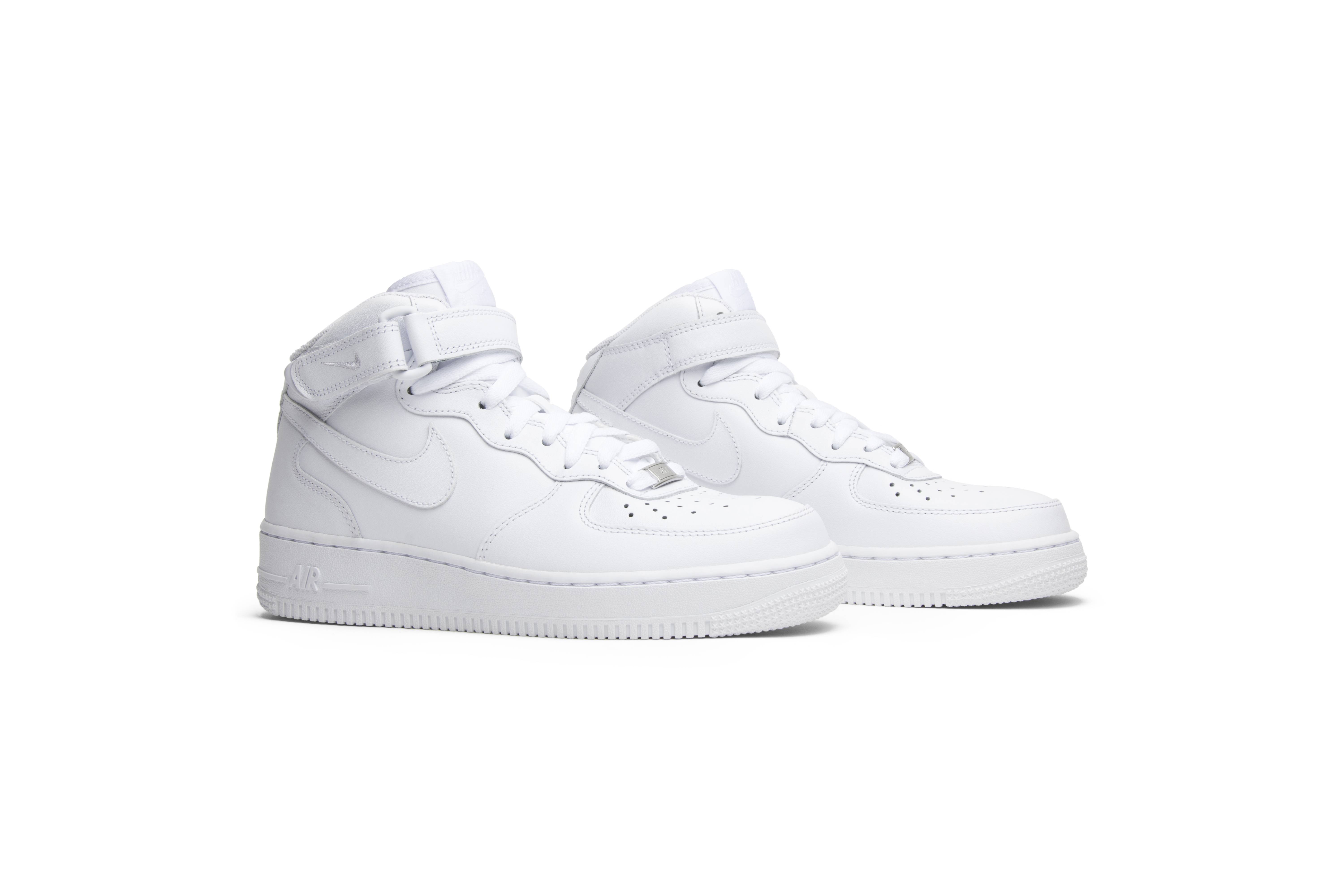 (Women) Nike Air Force 1 Mid 07 Leather ‘Triple White’ 366731-100