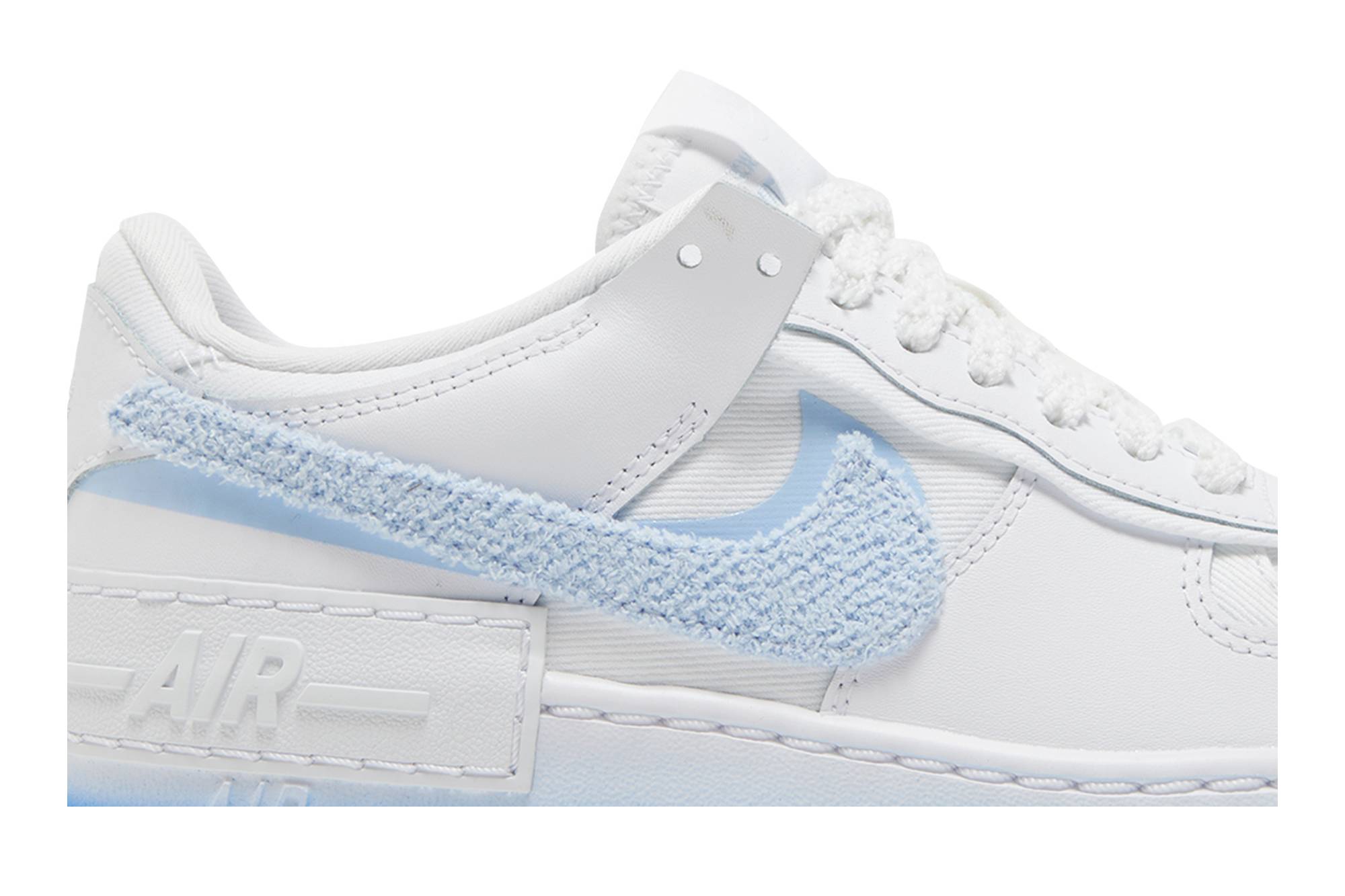 (Women) Nike Air Force 1 Shadow ‘Chenille Swoosh – Blue Tint’ FJ4567-100