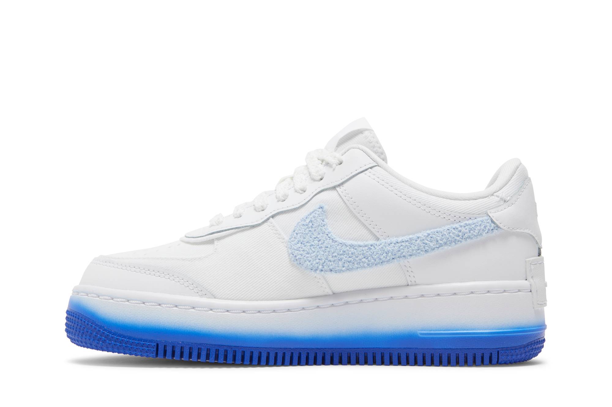 (Women) Nike Air Force 1 Shadow ‘Chenille Swoosh – Blue Tint’ FJ4567-100