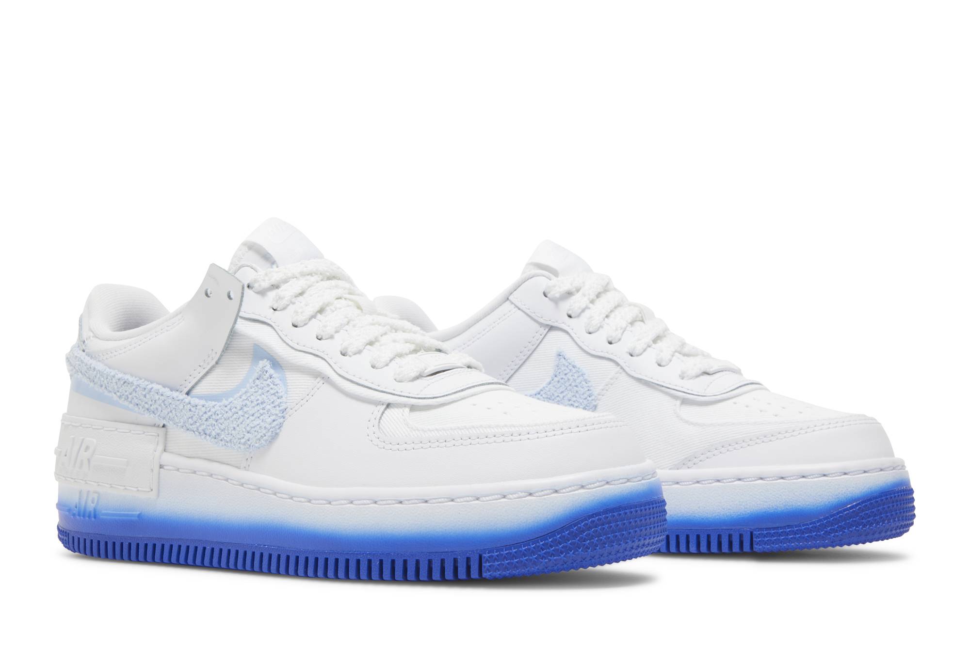 (Women) Nike Air Force 1 Shadow ‘Chenille Swoosh – Blue Tint’ FJ4567-100