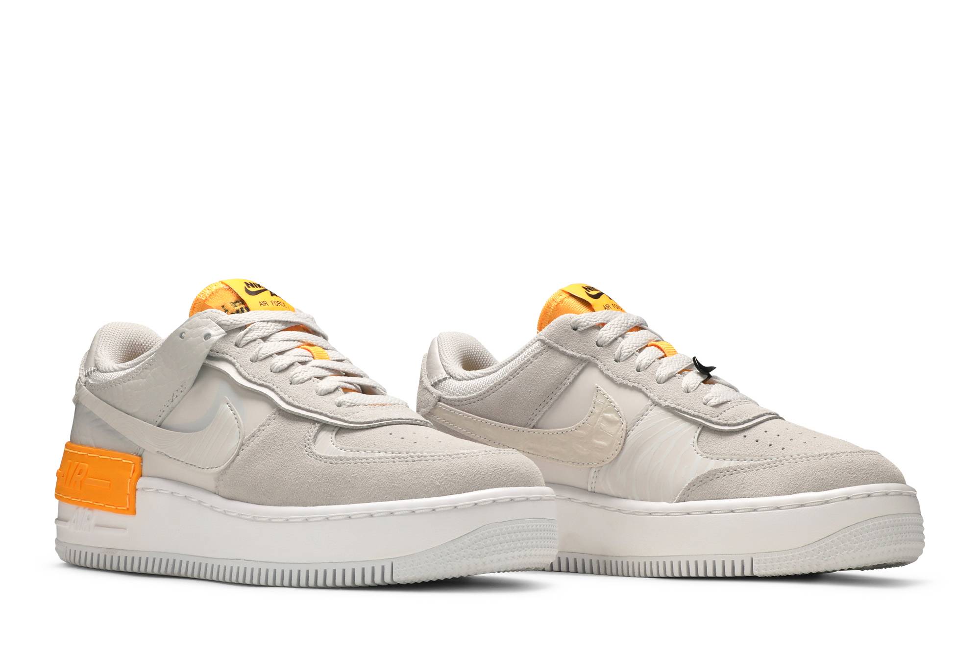 (Women) Nike Air Force 1 Shadow Tan Orange CU3446-001 Nicesnk