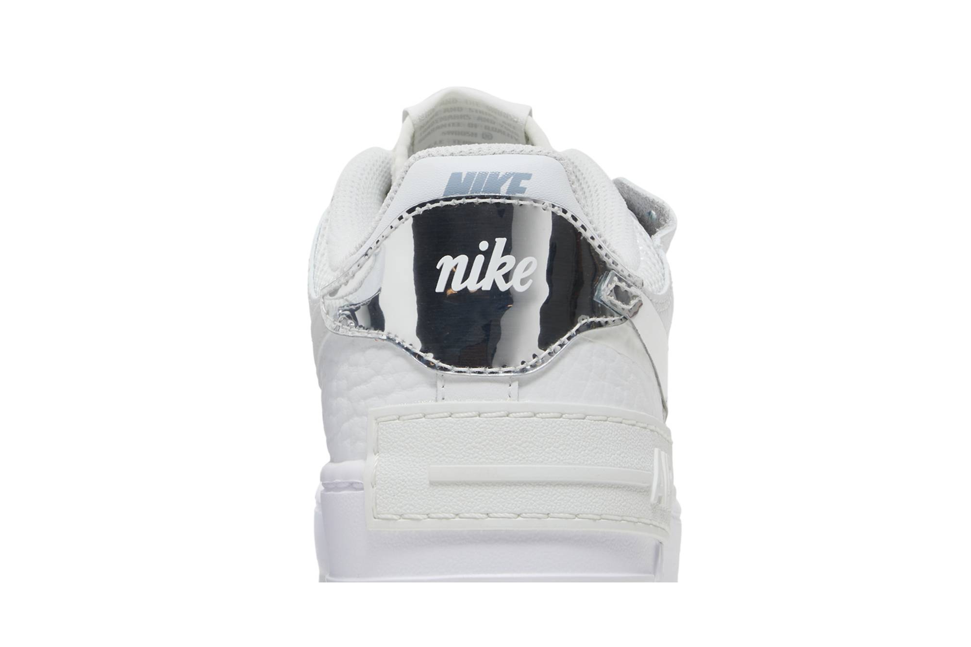 (Women) Nike Air Force 1 Shadow White Metallic Silver DQ0837-100 Nicesnk